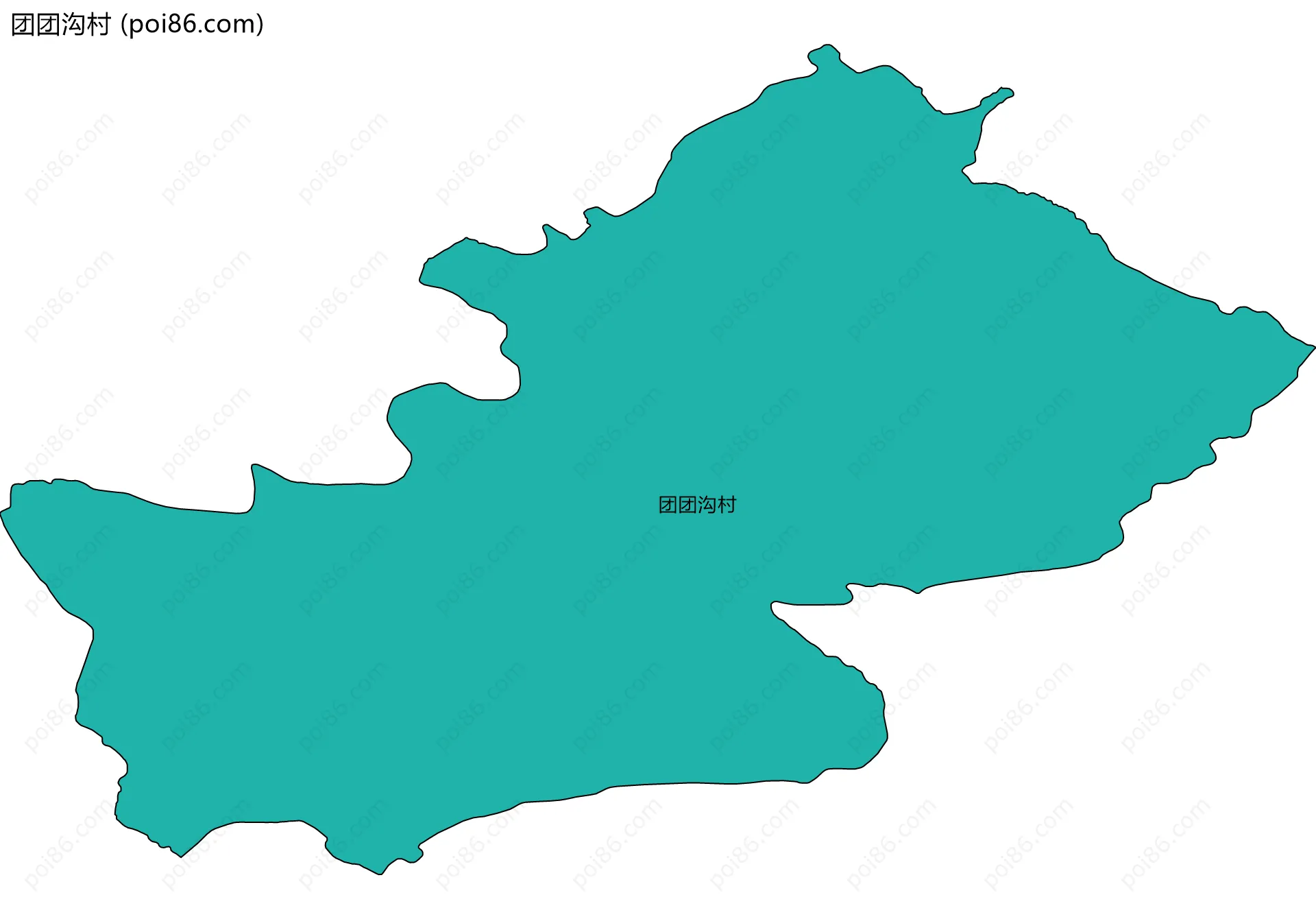 团团沟村边界地图