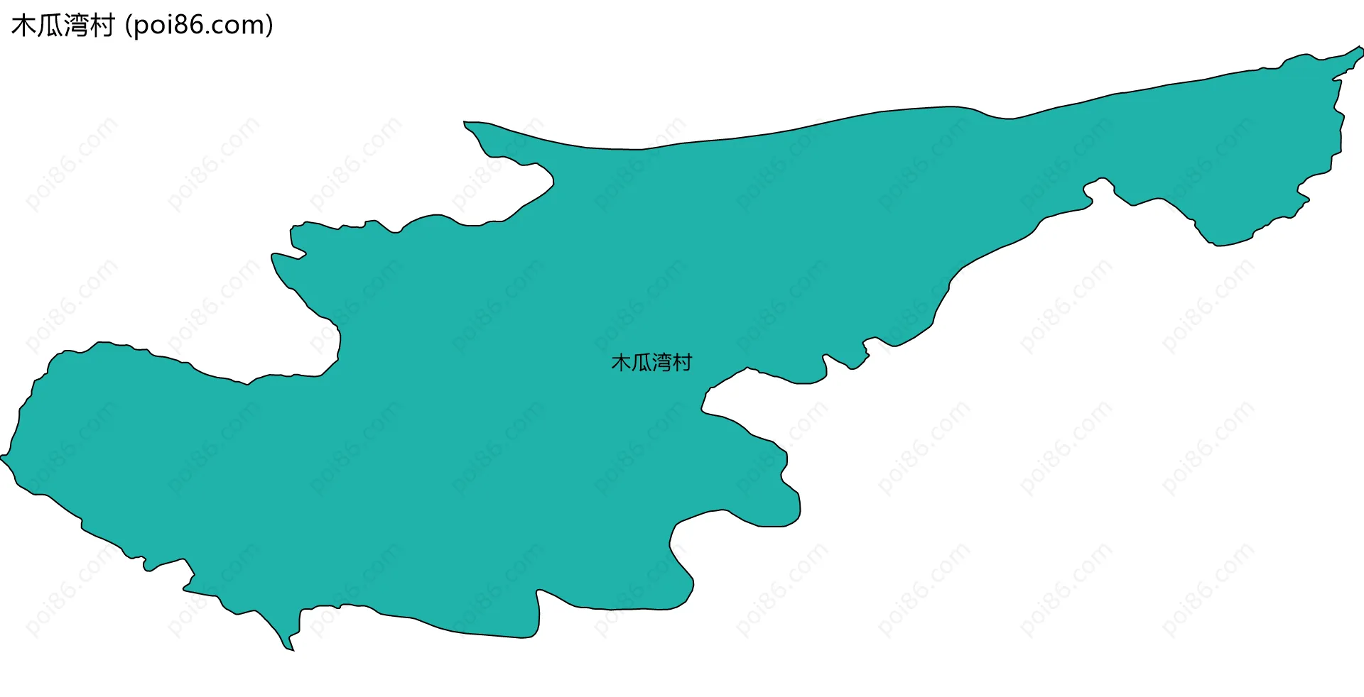 木瓜湾村边界地图