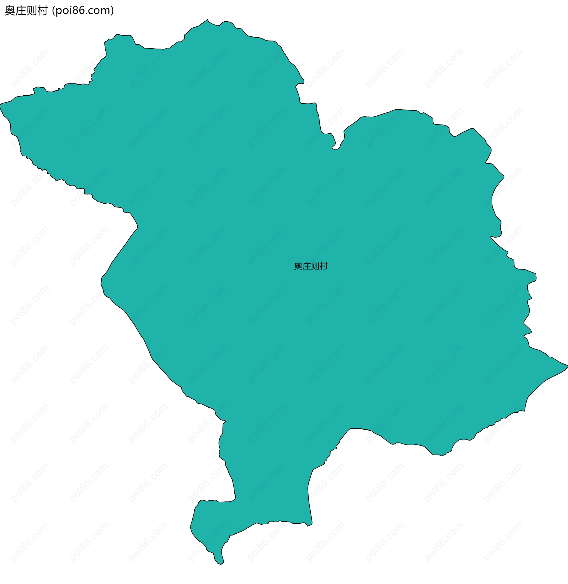 奥庄则村边界地图