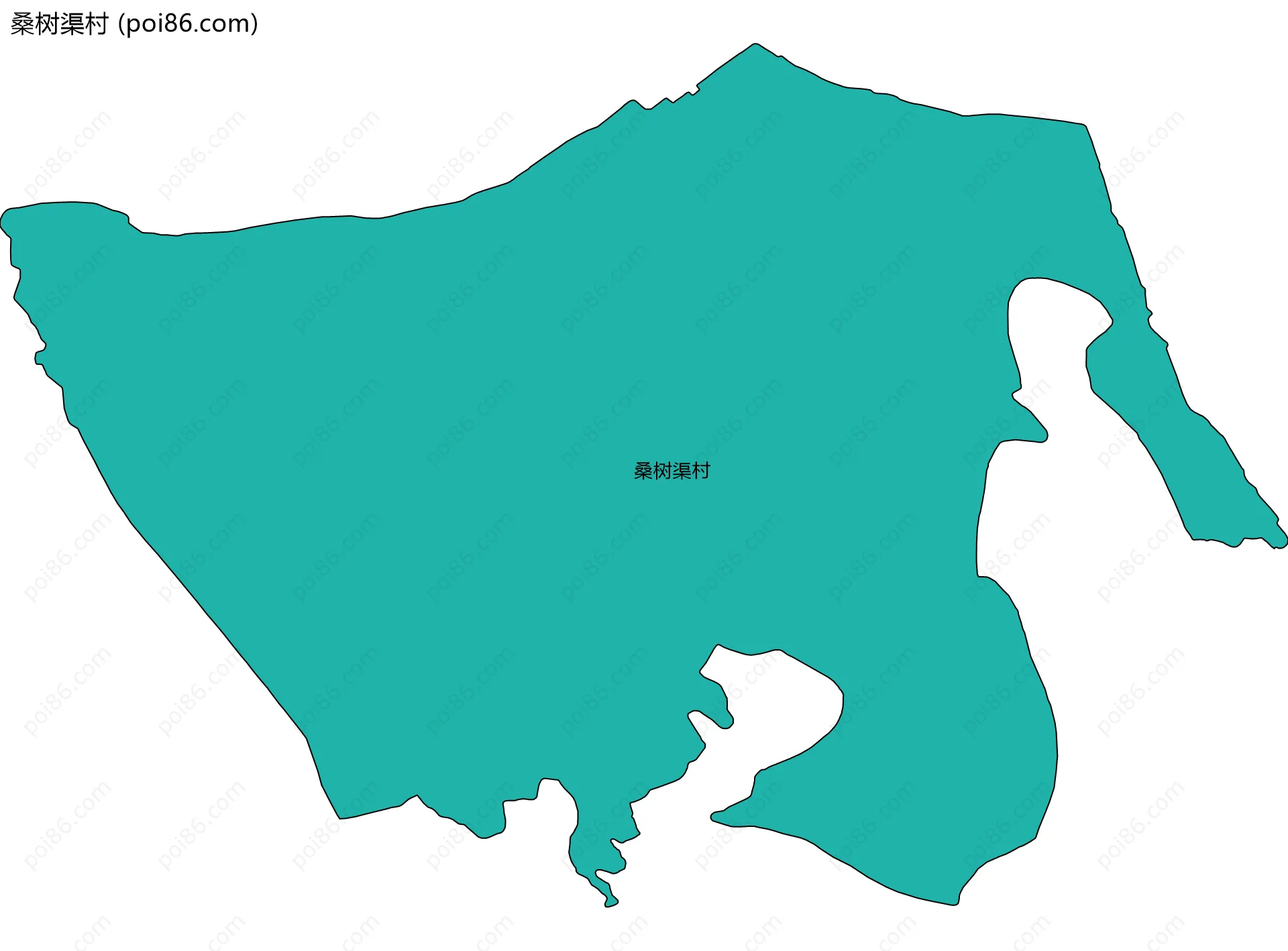 桑树渠村边界地图