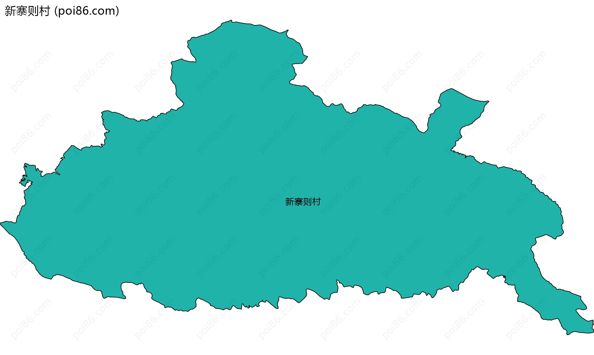 新寨则村边界地图