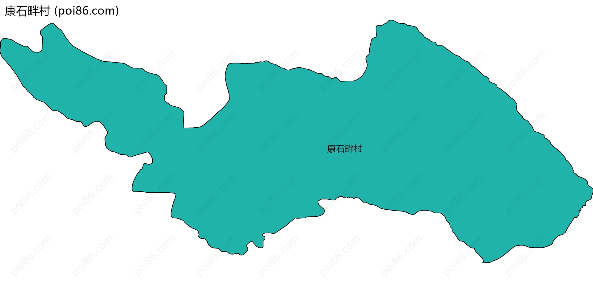 康石畔村边界地图