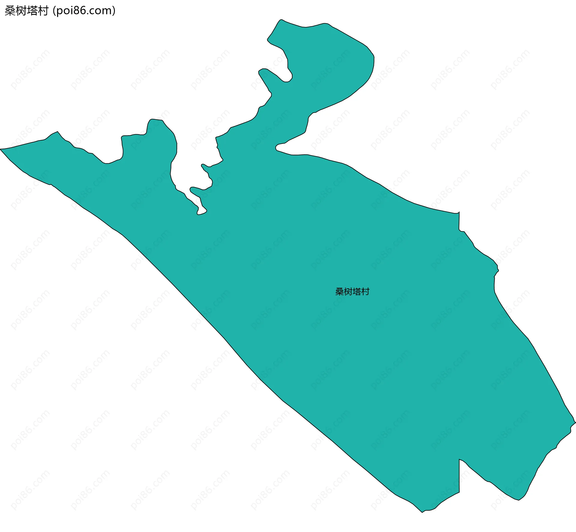桑树塔村边界地图