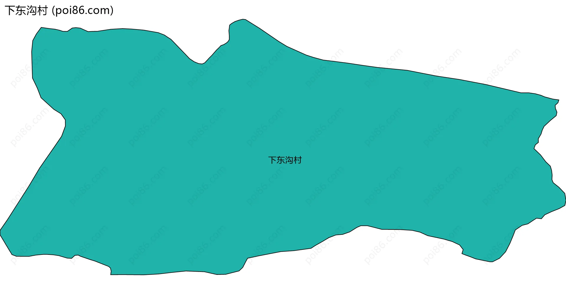 下东沟村边界地图