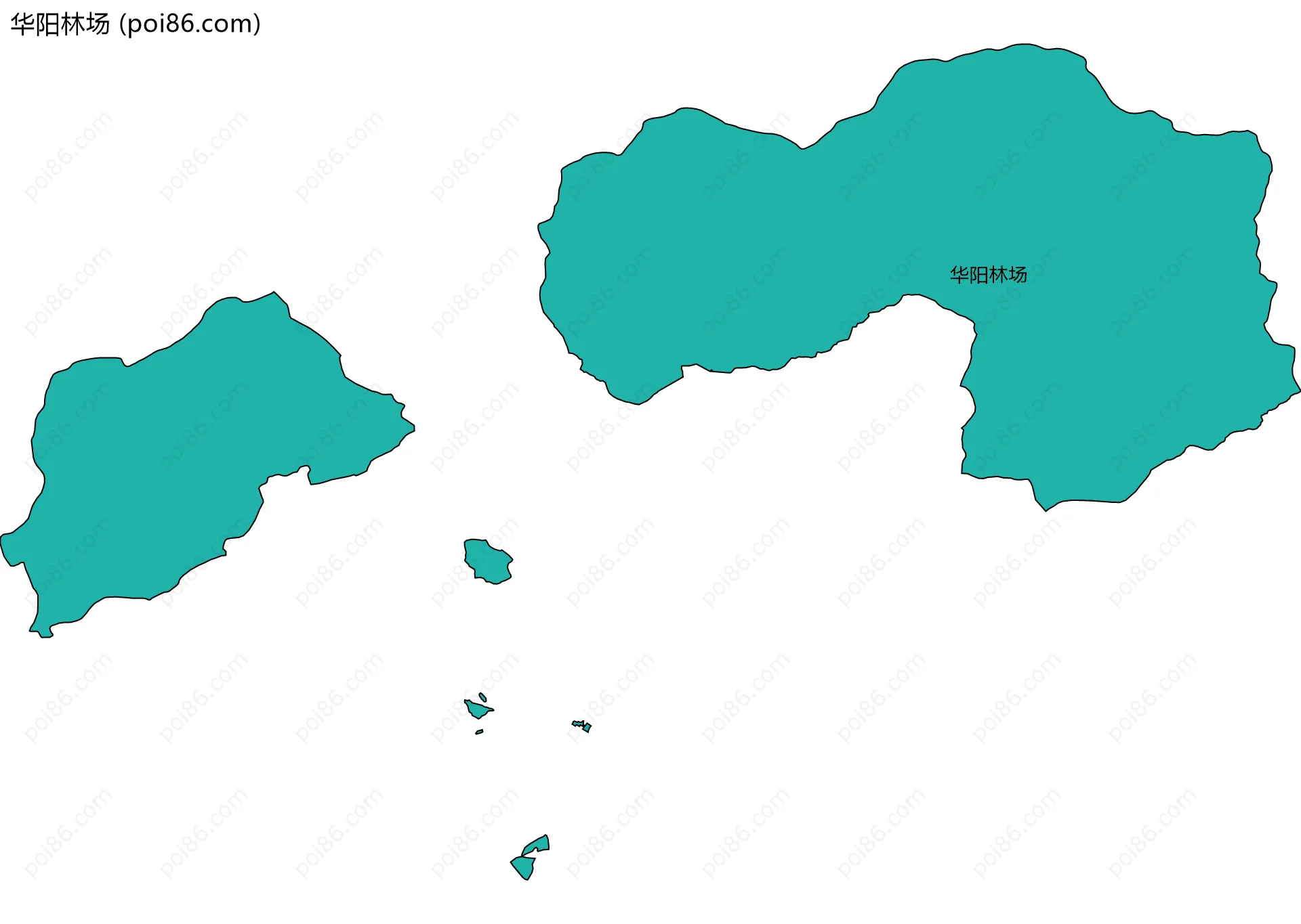 华阳林场边界地图