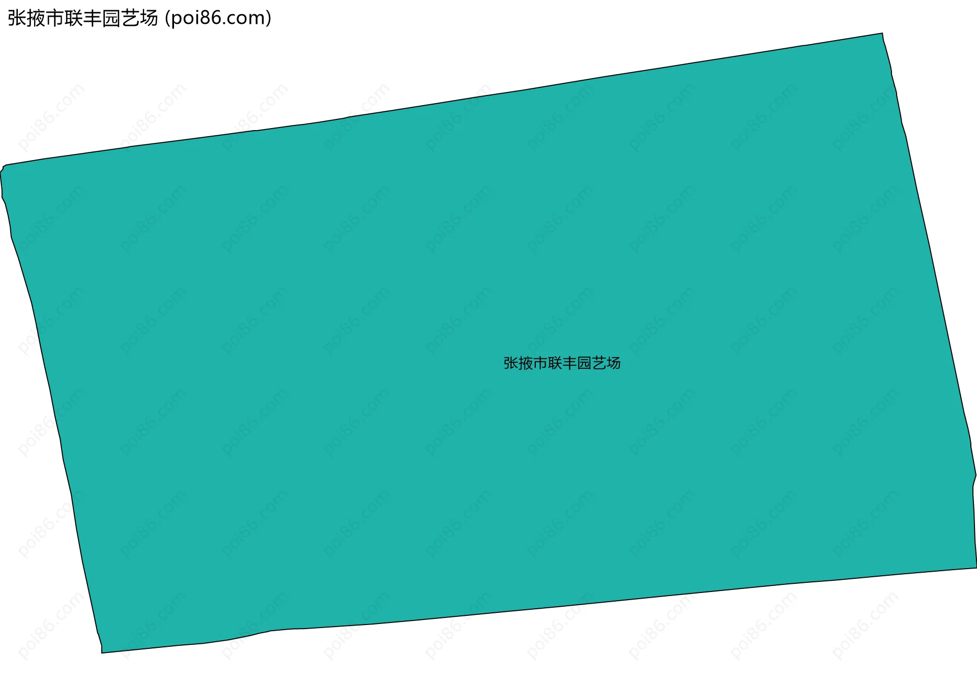 张掖市联丰园艺场边界地图