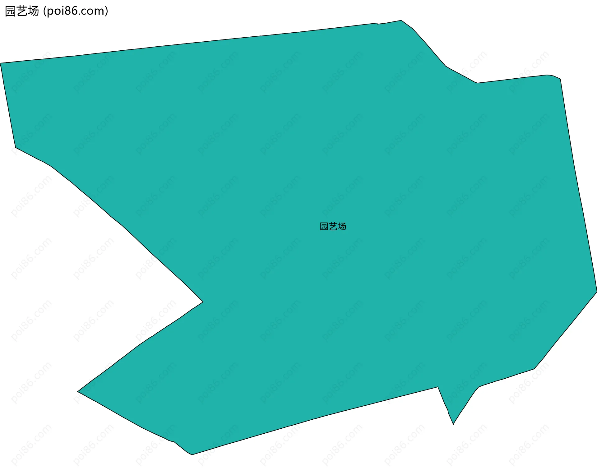 园艺场边界地图