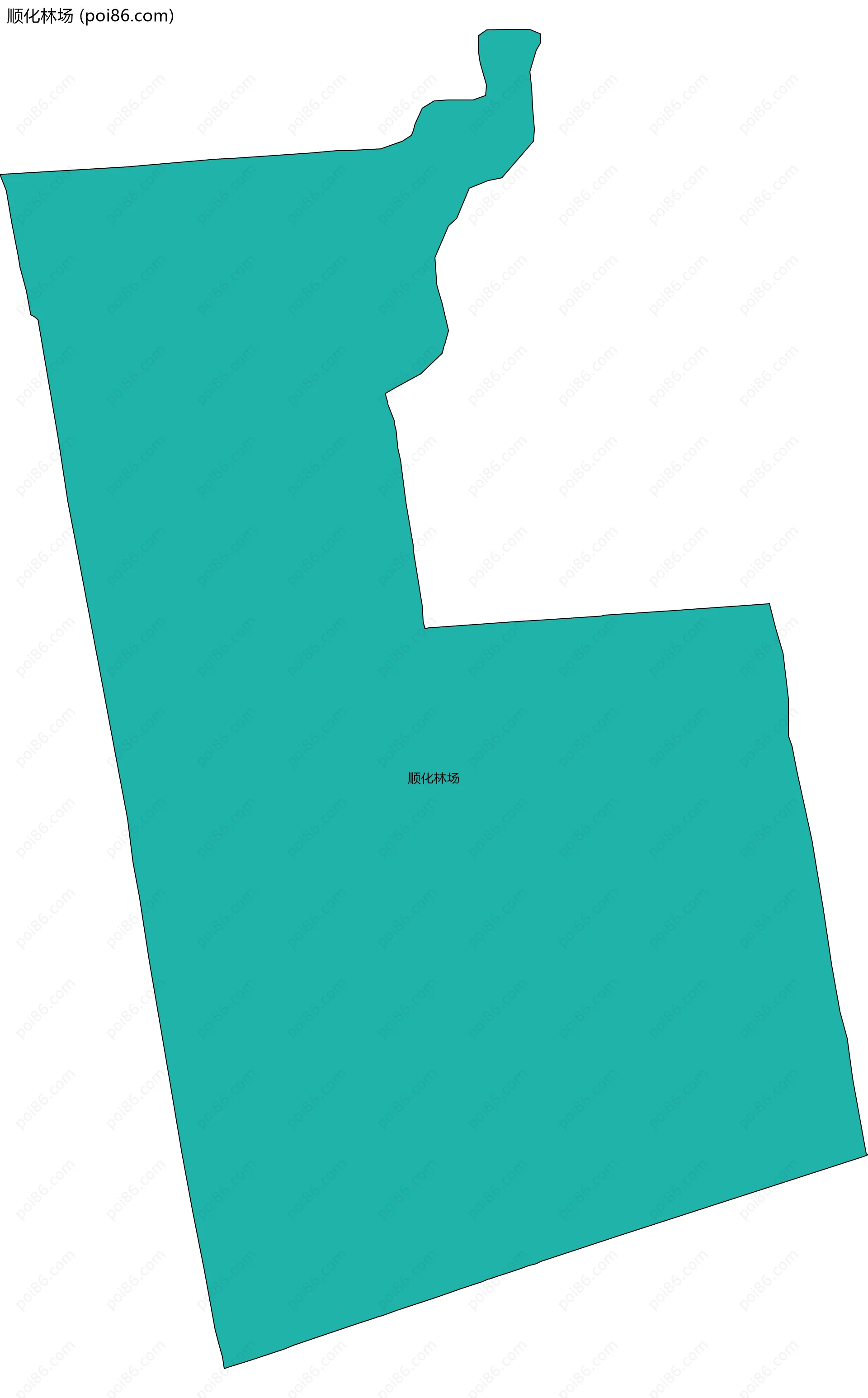 顺化林场边界地图