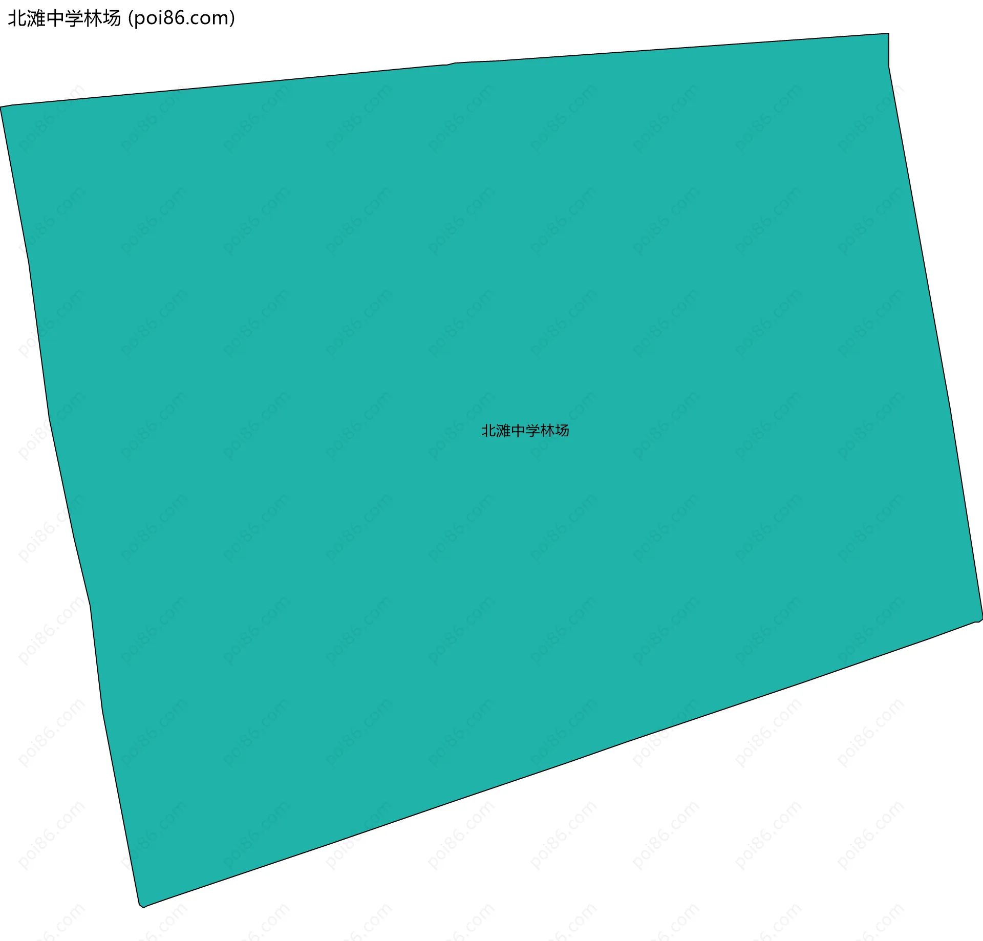 北滩中学林场边界地图