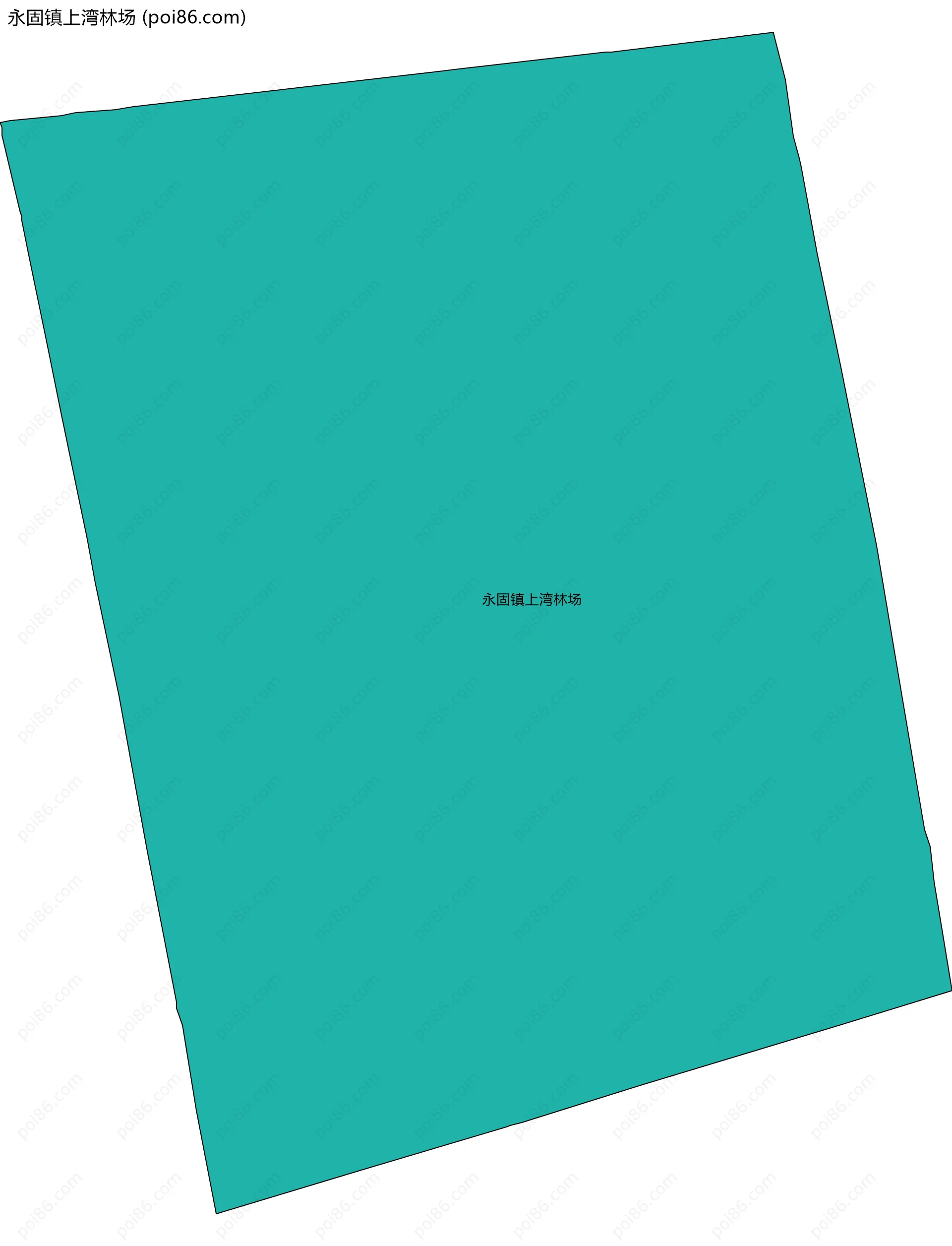 永固镇上湾林场边界地图