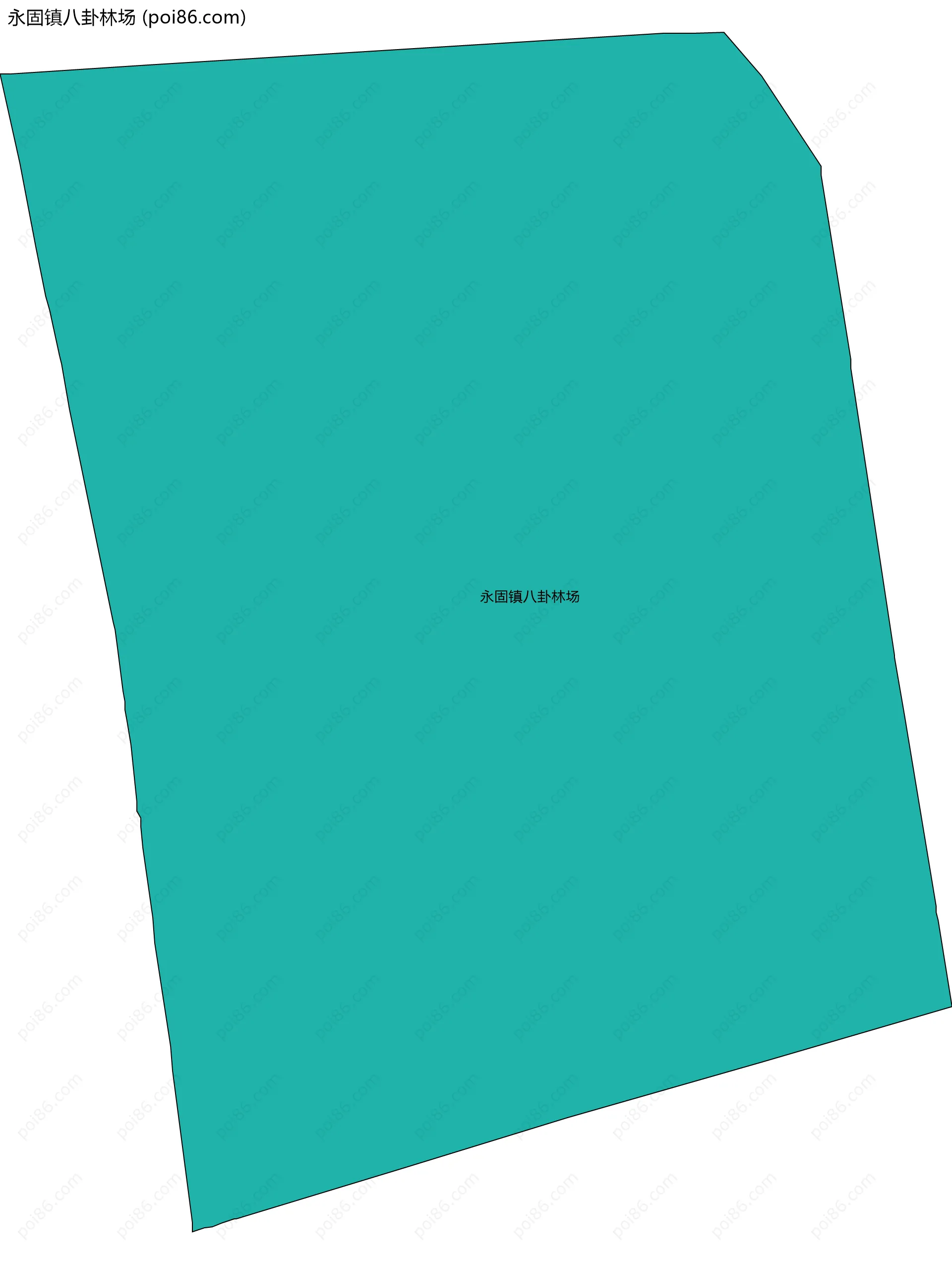 永固镇八卦林场边界地图