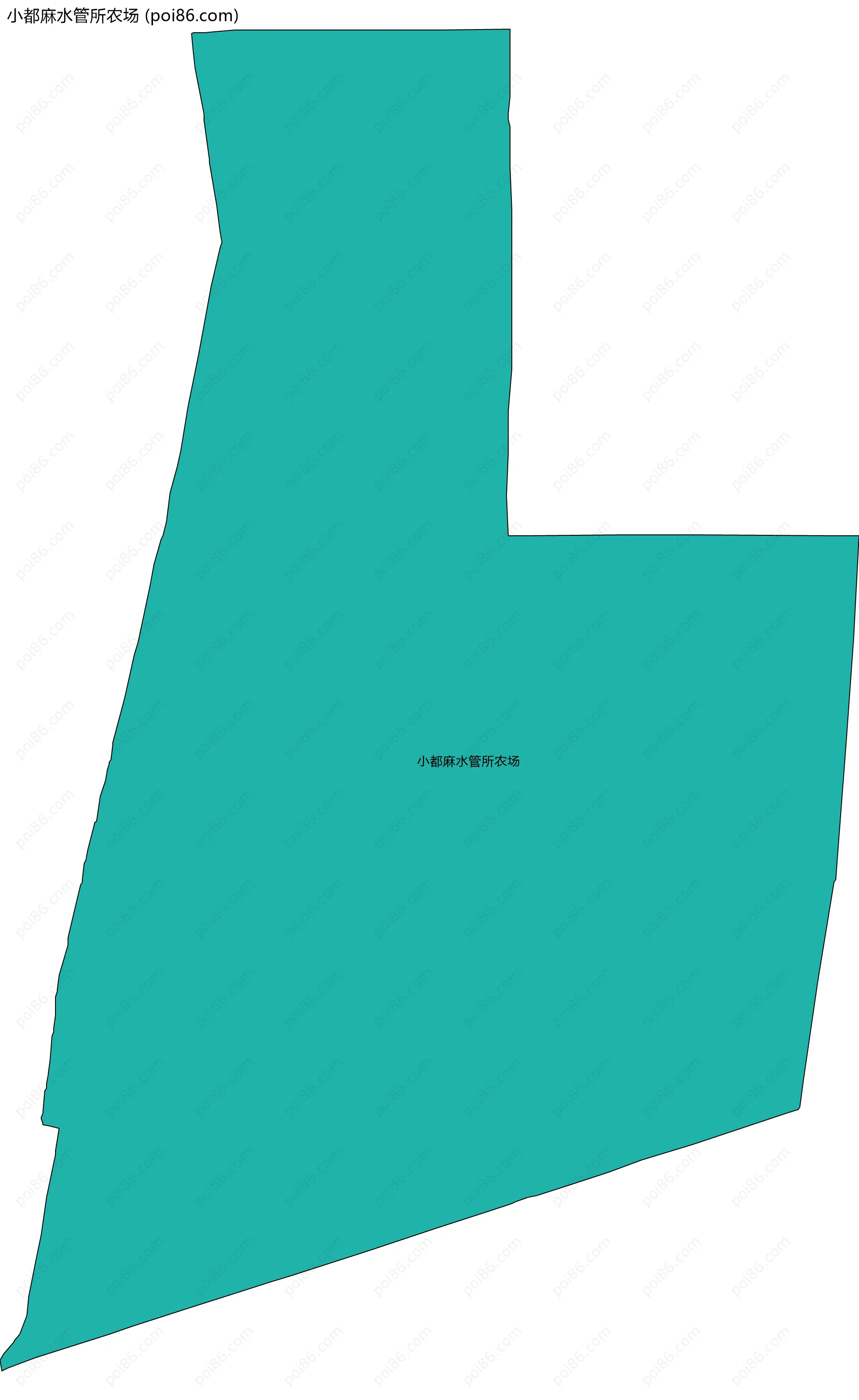小都麻水管所农场边界地图
