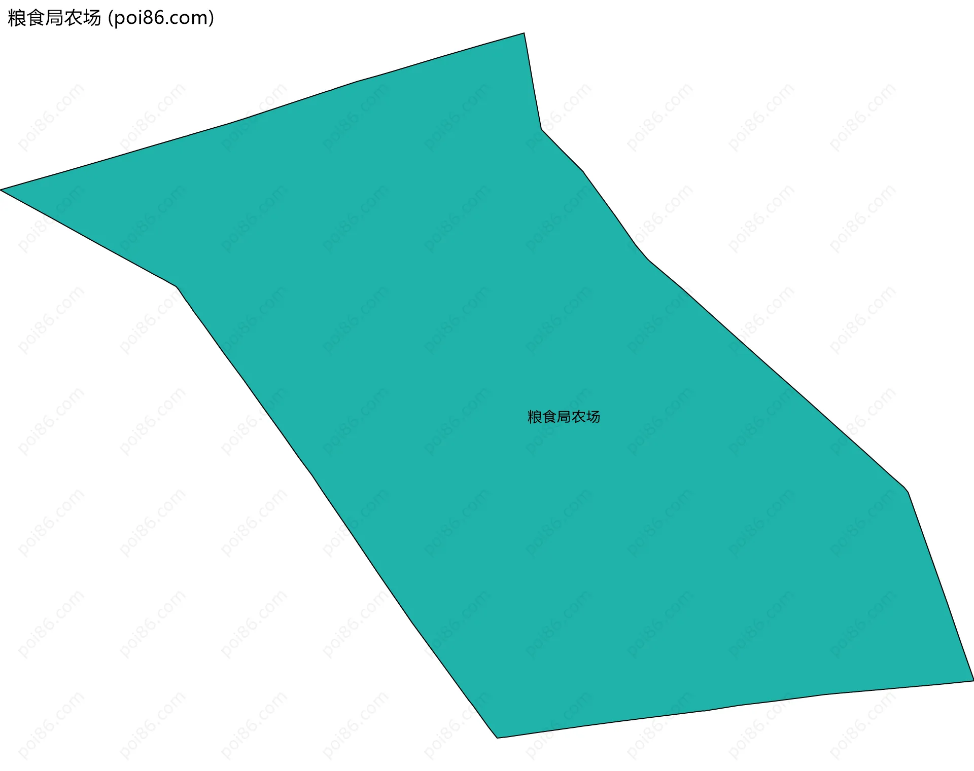 粮食局农场边界地图