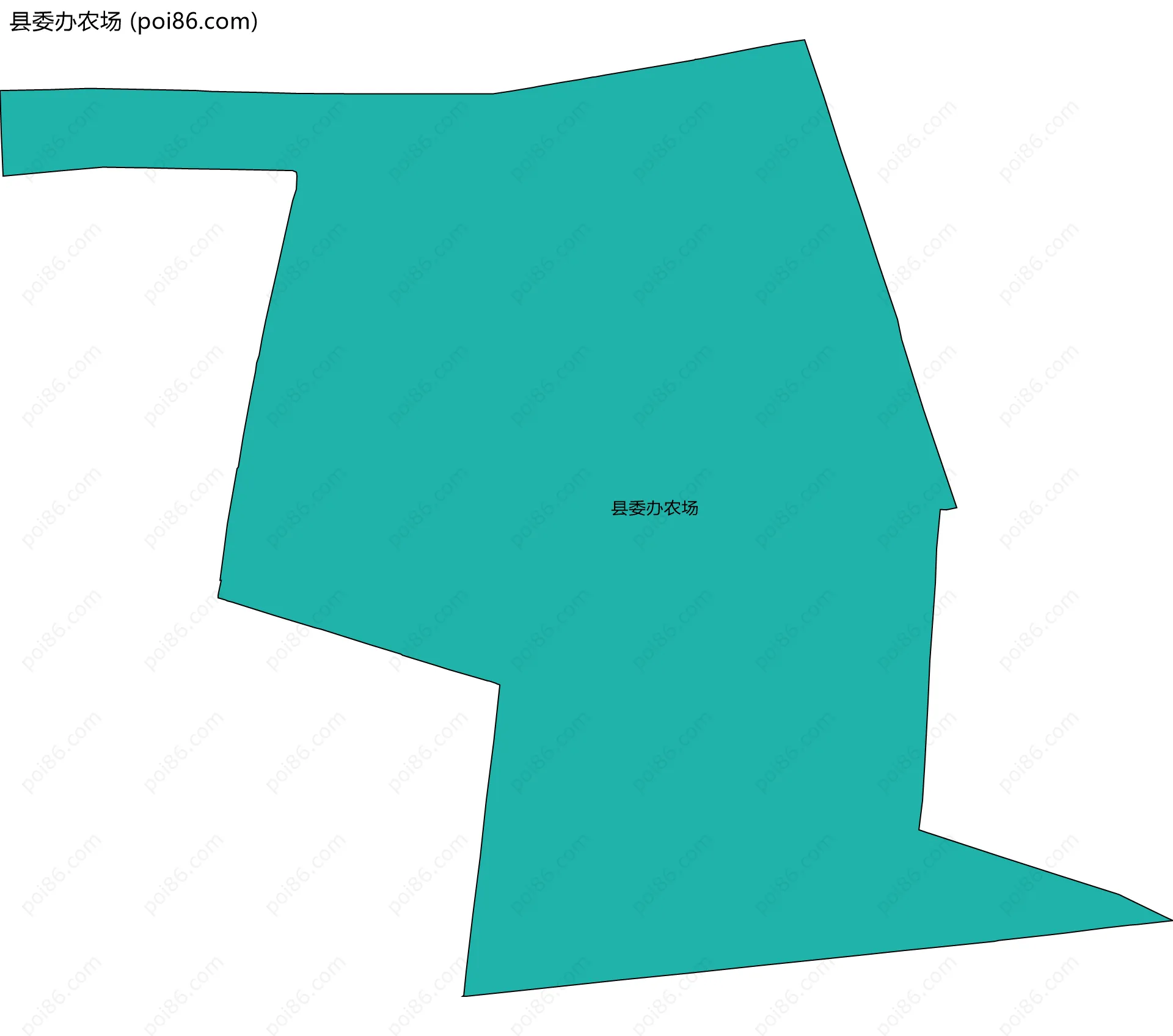 县委办农场边界地图