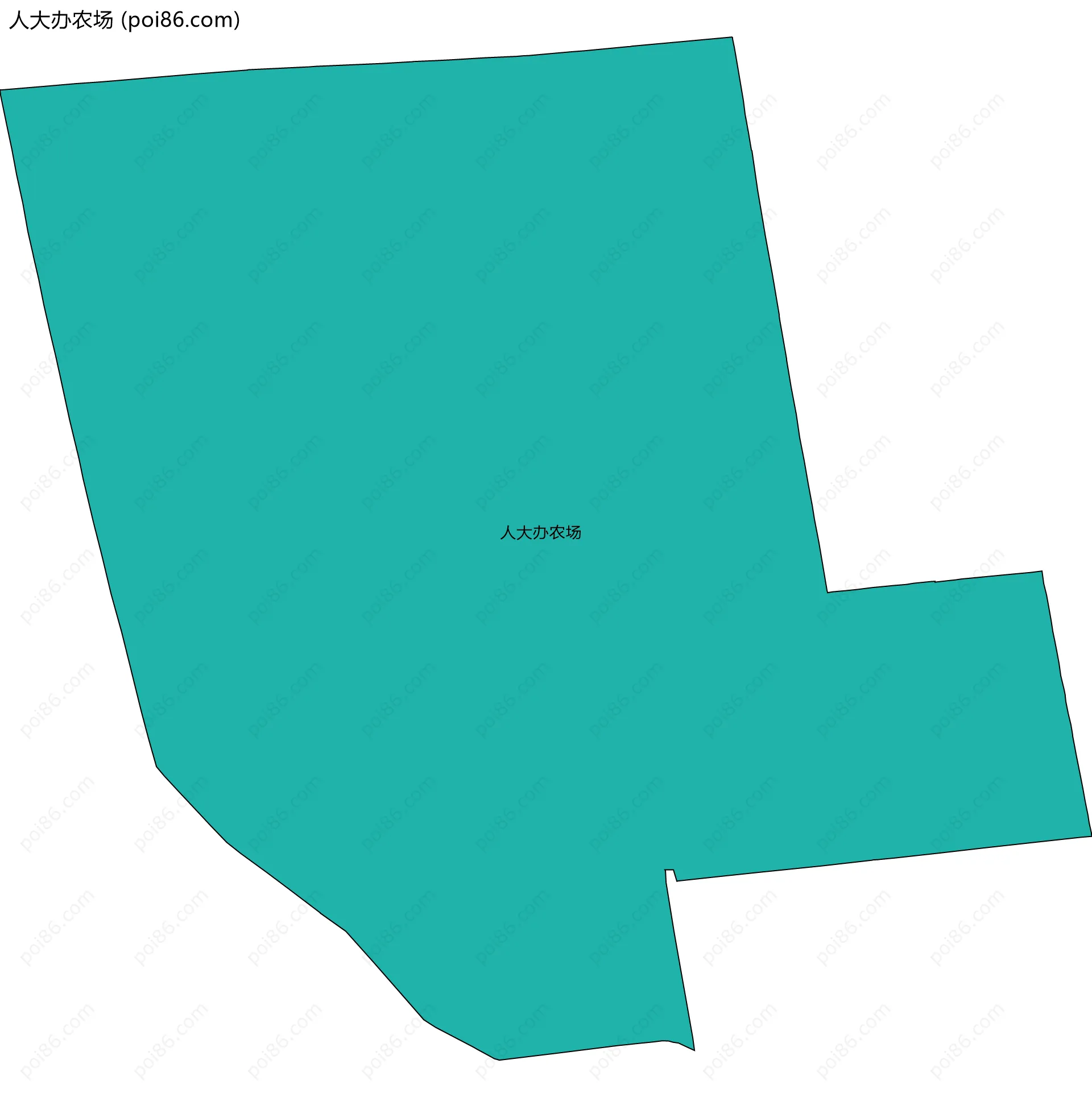 人大办农场边界地图