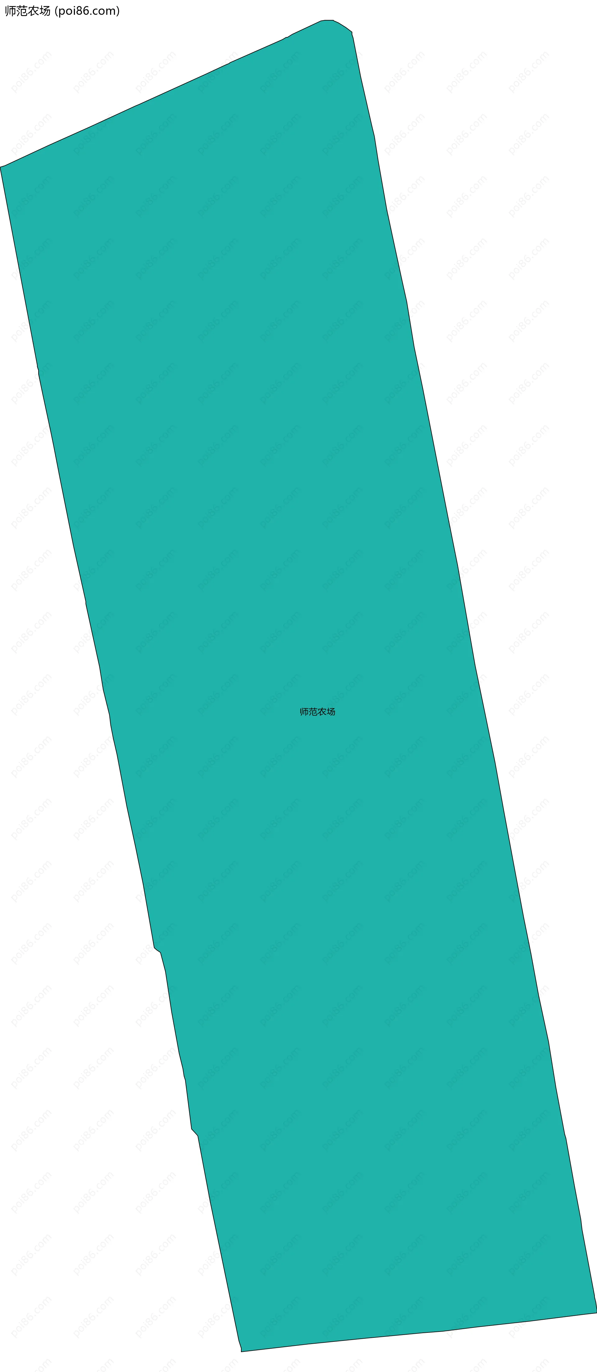 师范农场边界地图