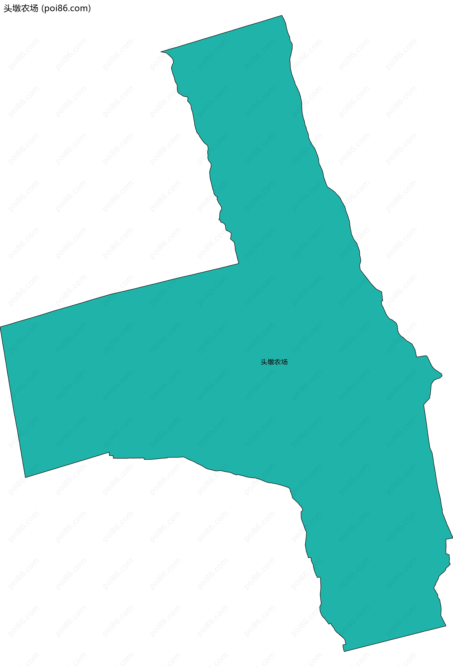 头墩农场边界地图