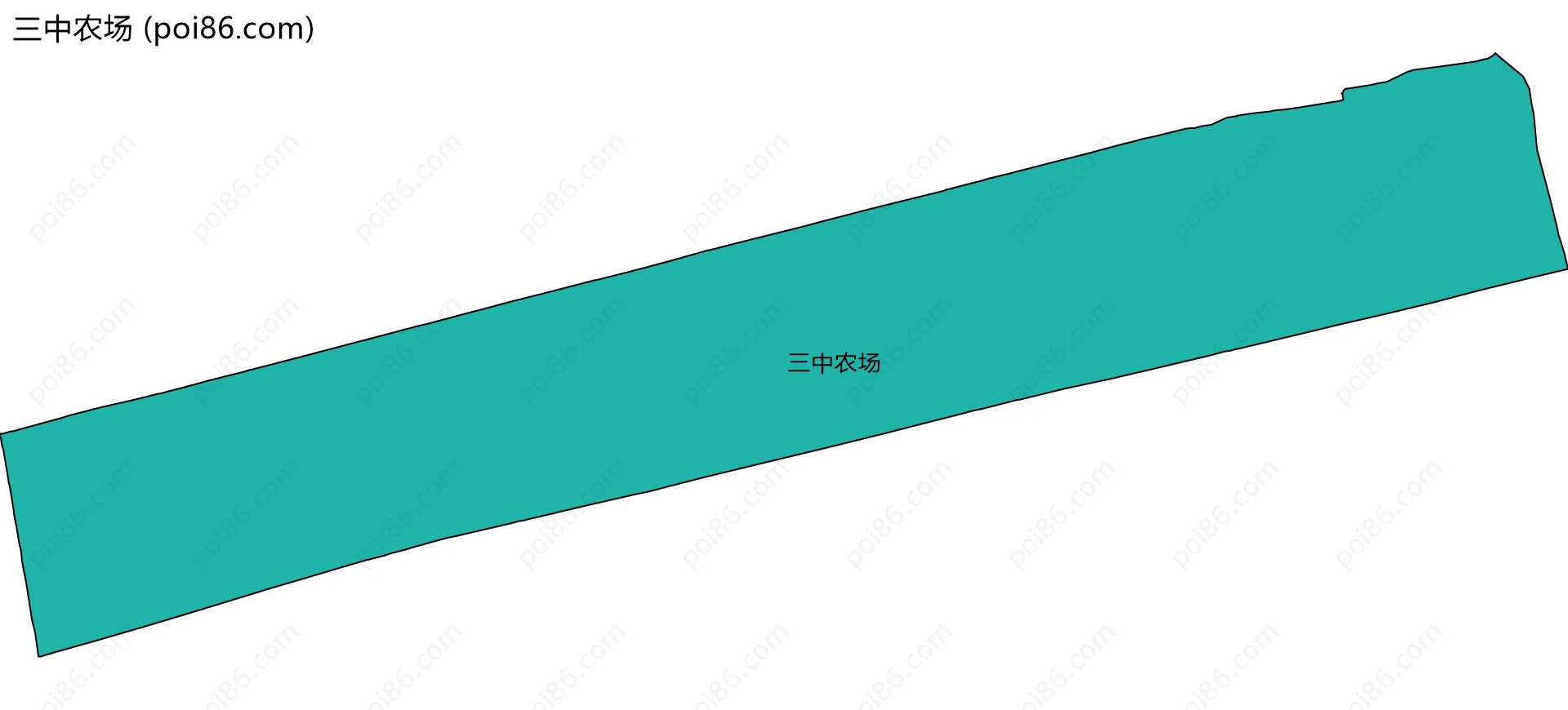 三中农场边界地图