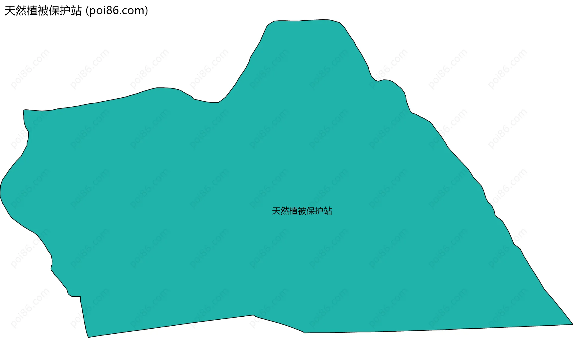 天然植被保护站边界地图