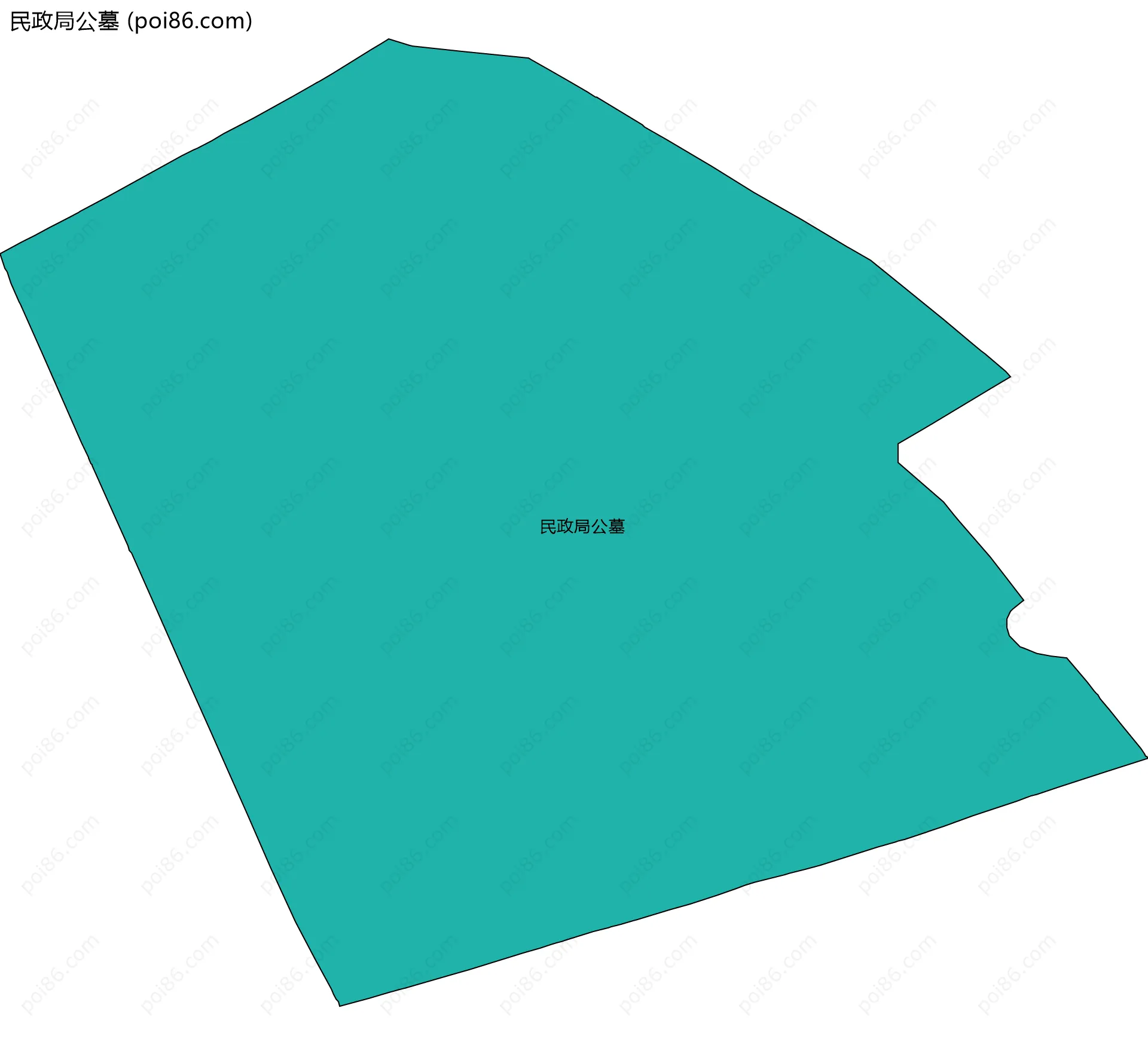 民政局公墓边界地图