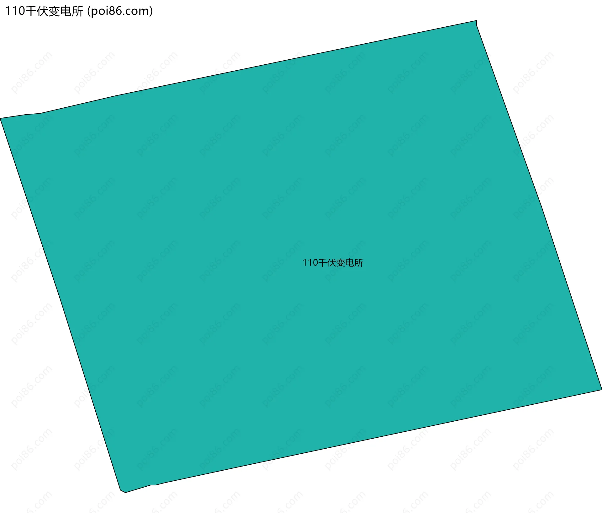 110千伏变电所边界地图