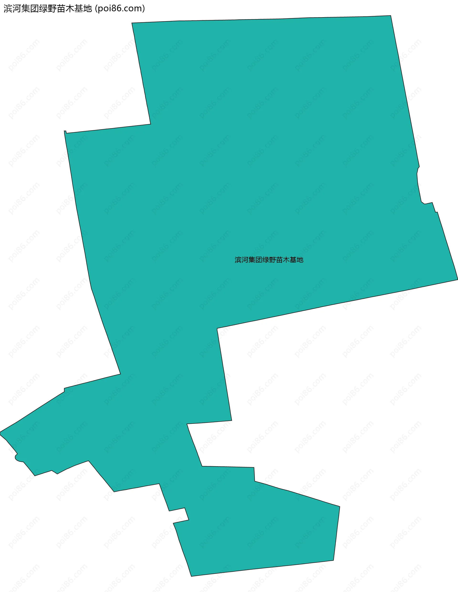 滨河集团绿野苗木基地边界地图