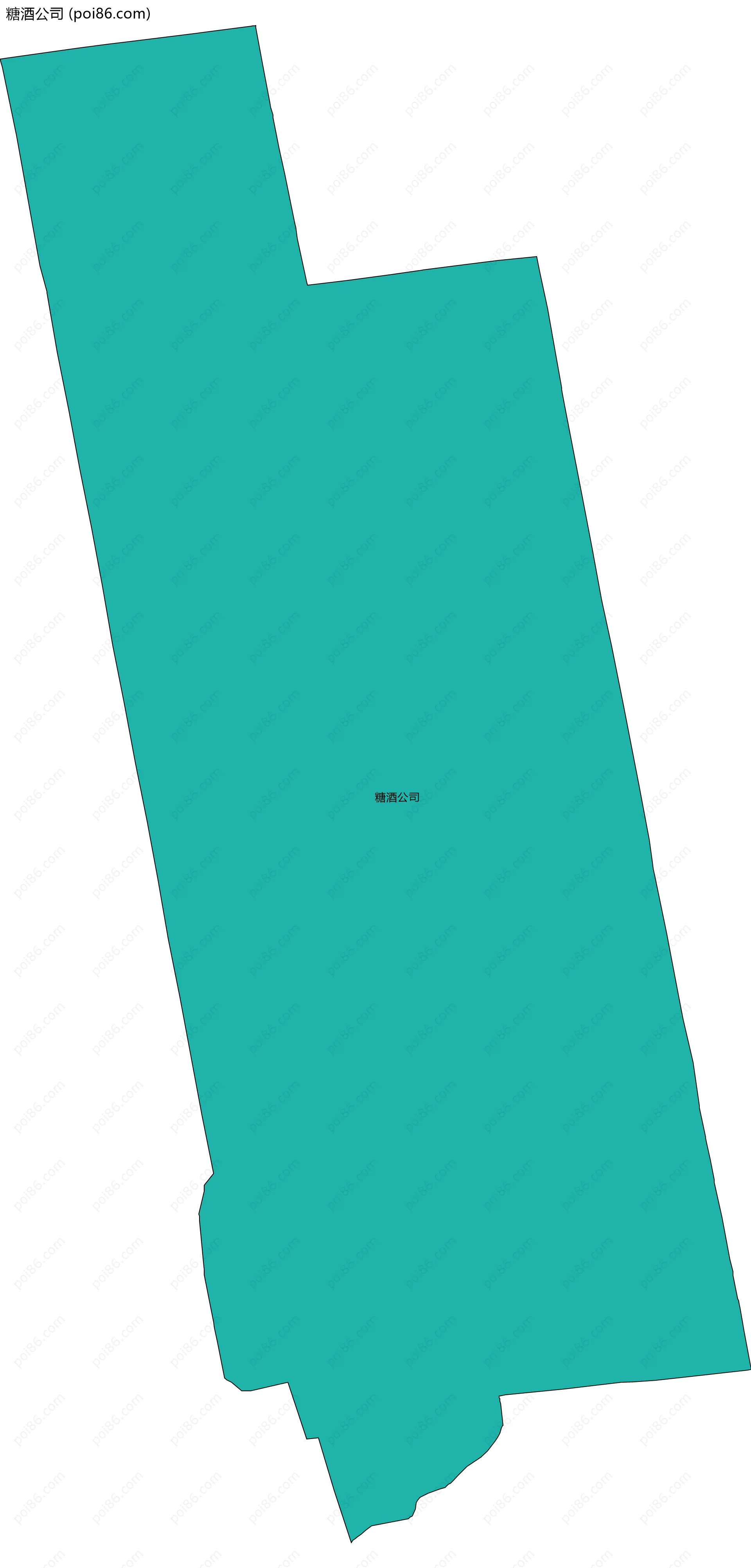 糖酒公司边界地图