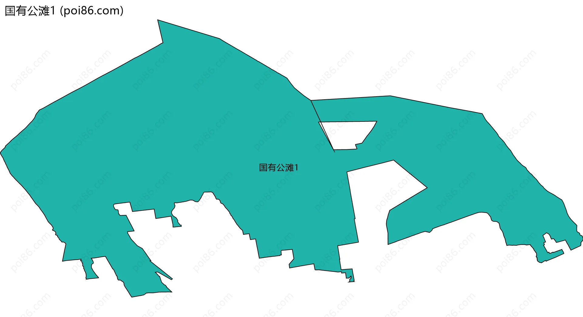国有公滩1边界地图