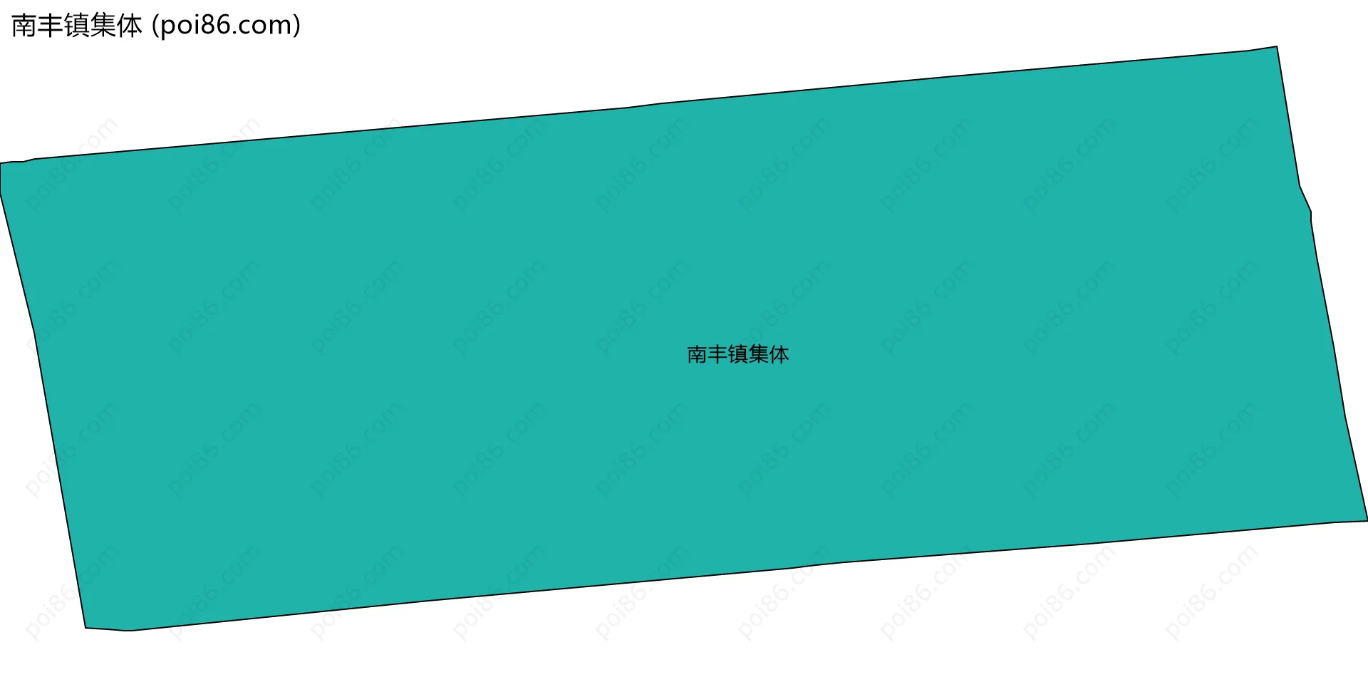 南丰镇集体边界地图