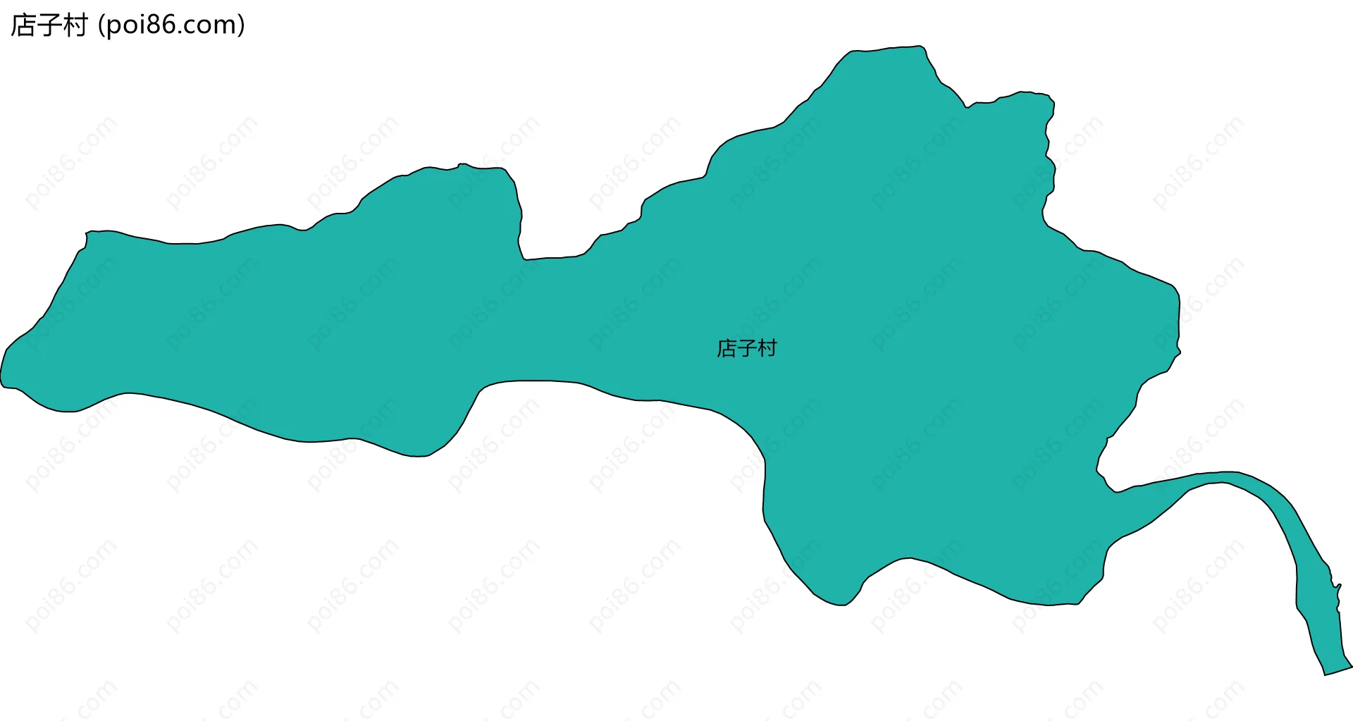 店子村边界地图