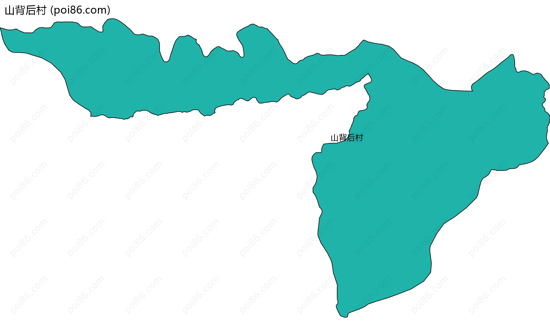 山背后村边界地图
