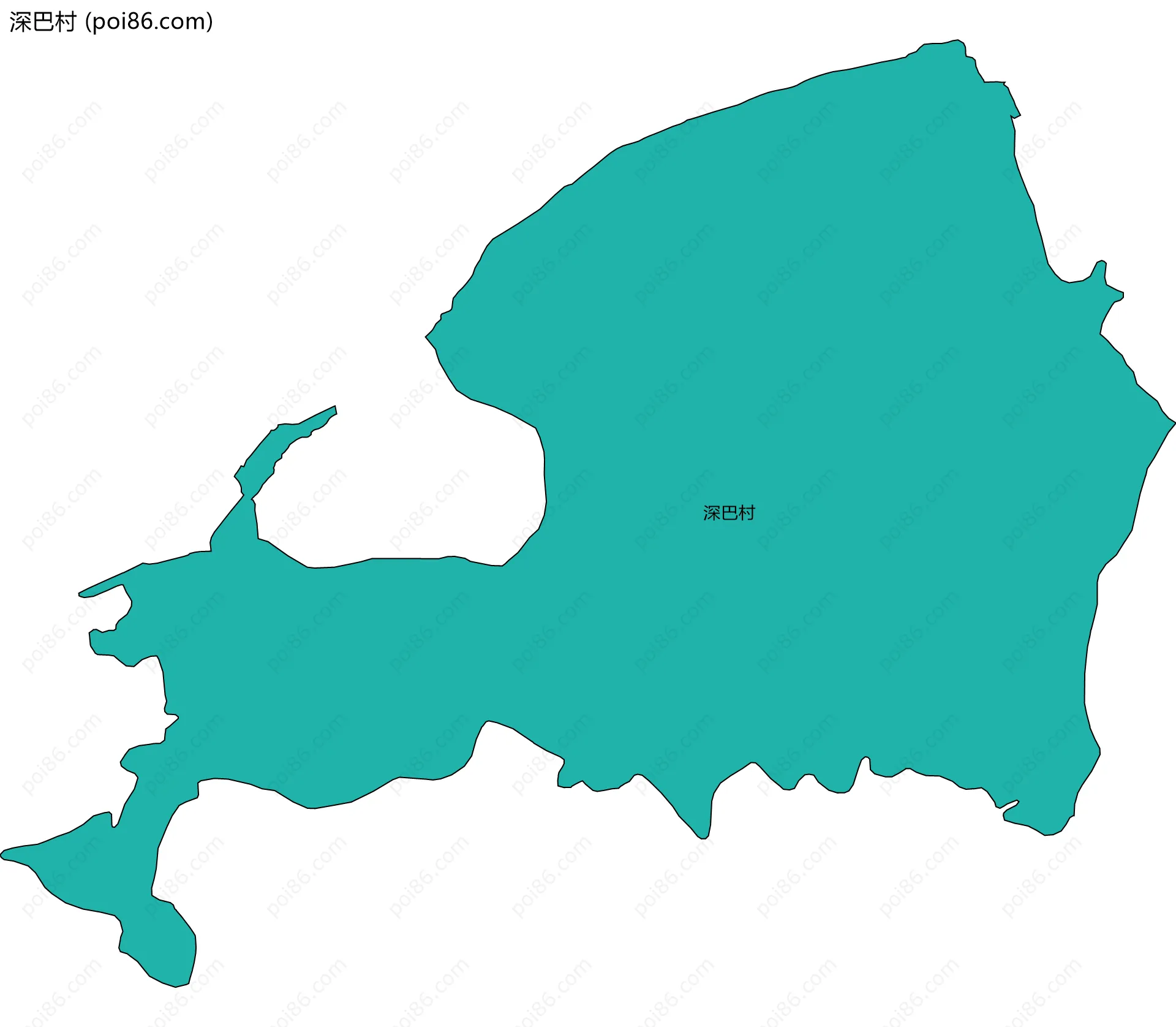 深巴村边界地图