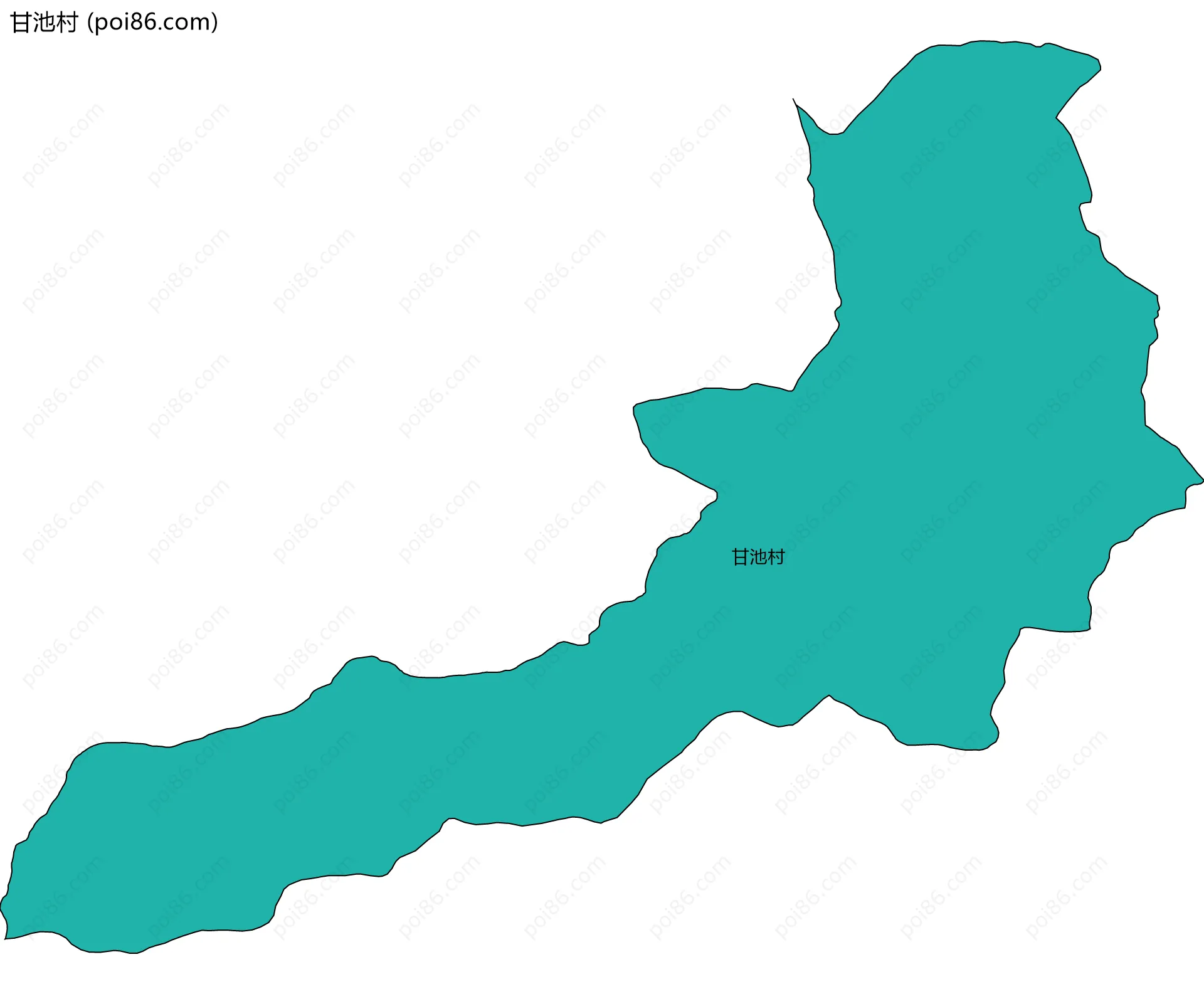 甘池村边界地图