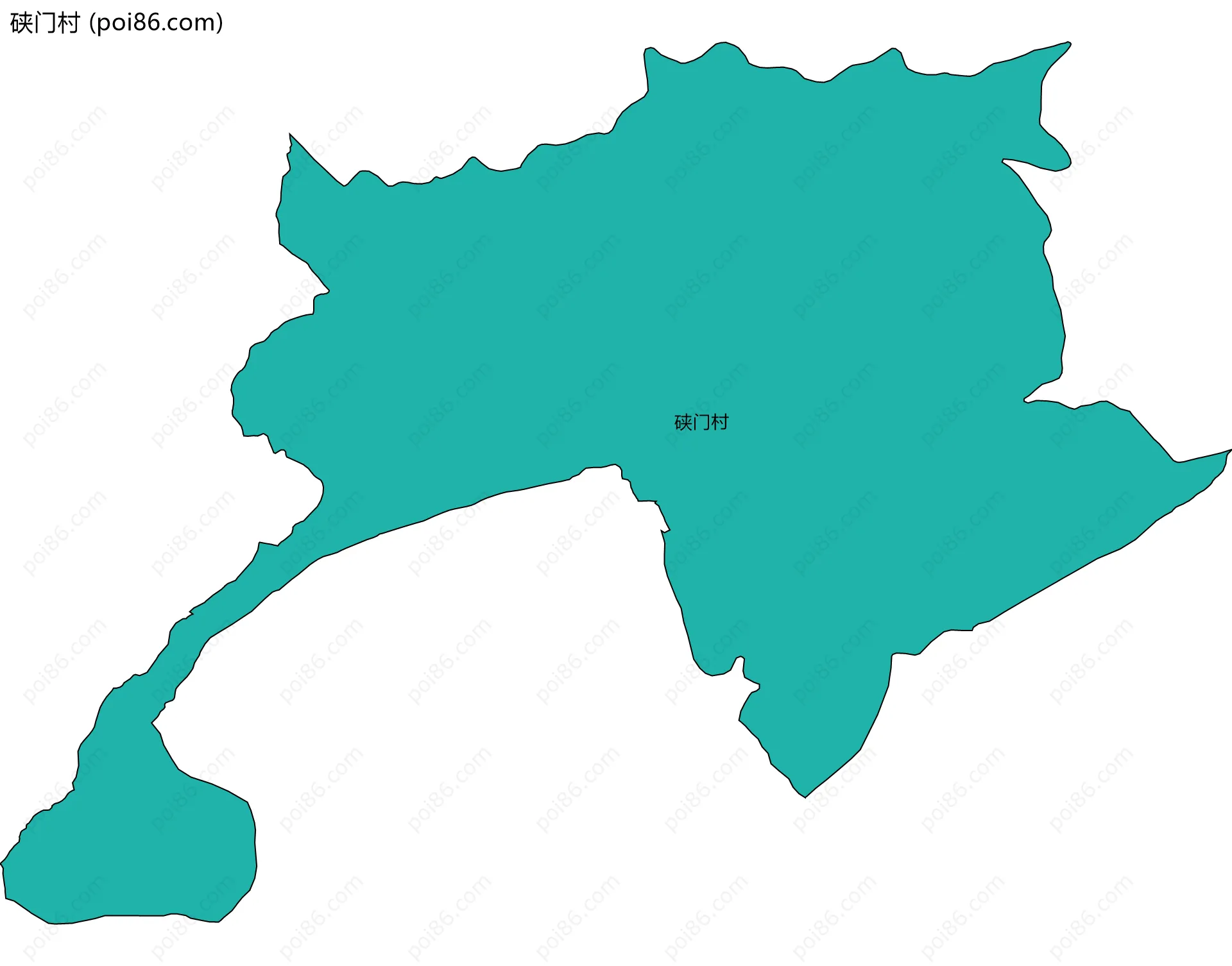 硖门村边界地图