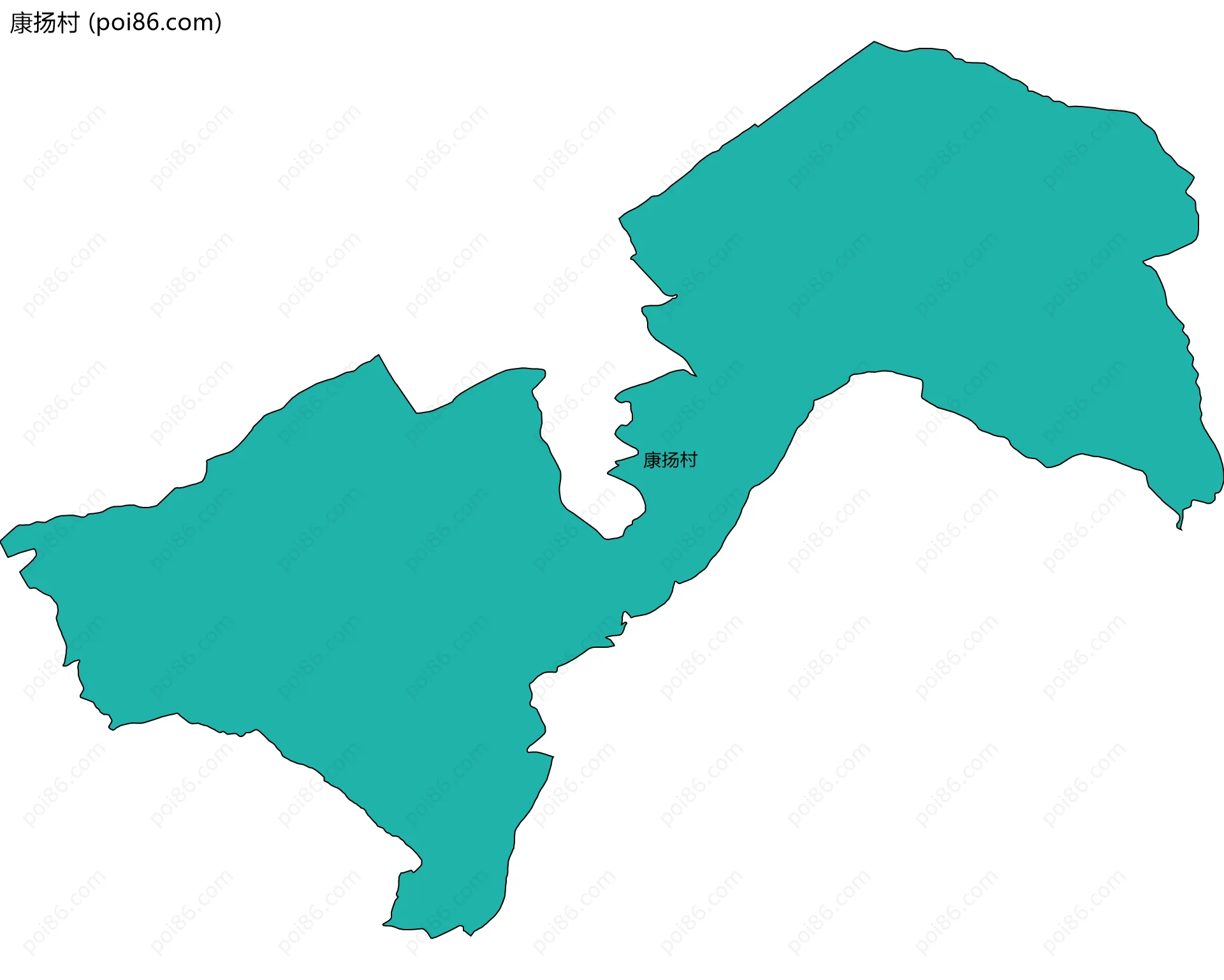 康扬村边界地图