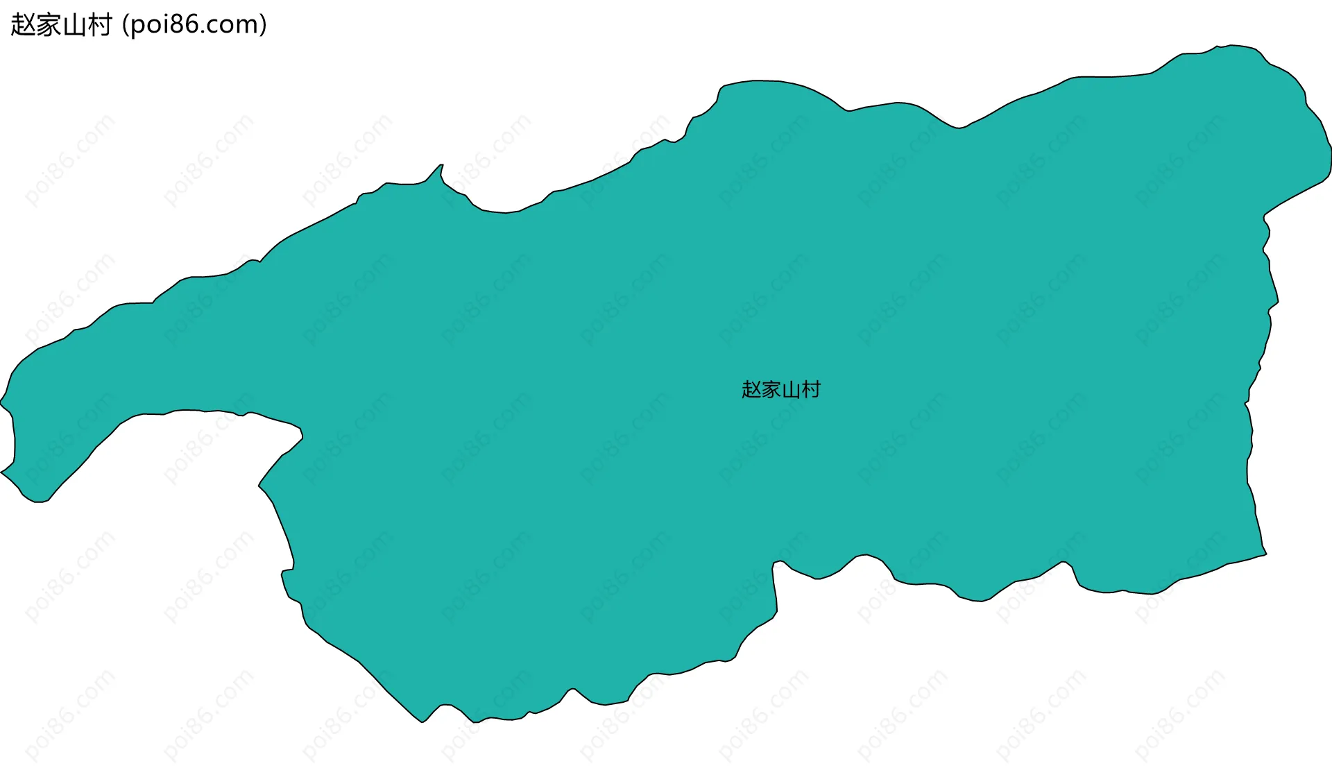 赵家山村边界地图