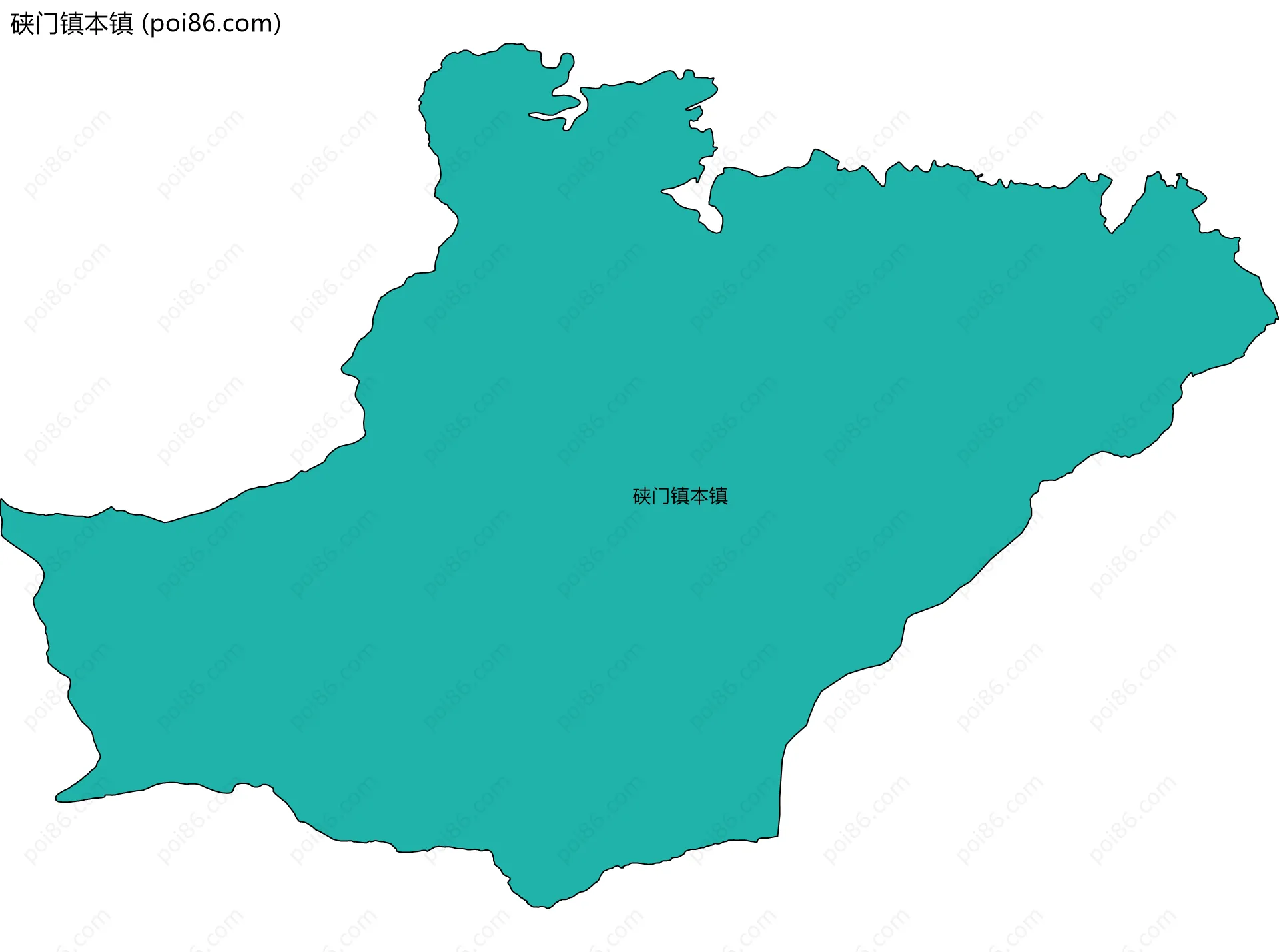 硖门镇本镇边界地图