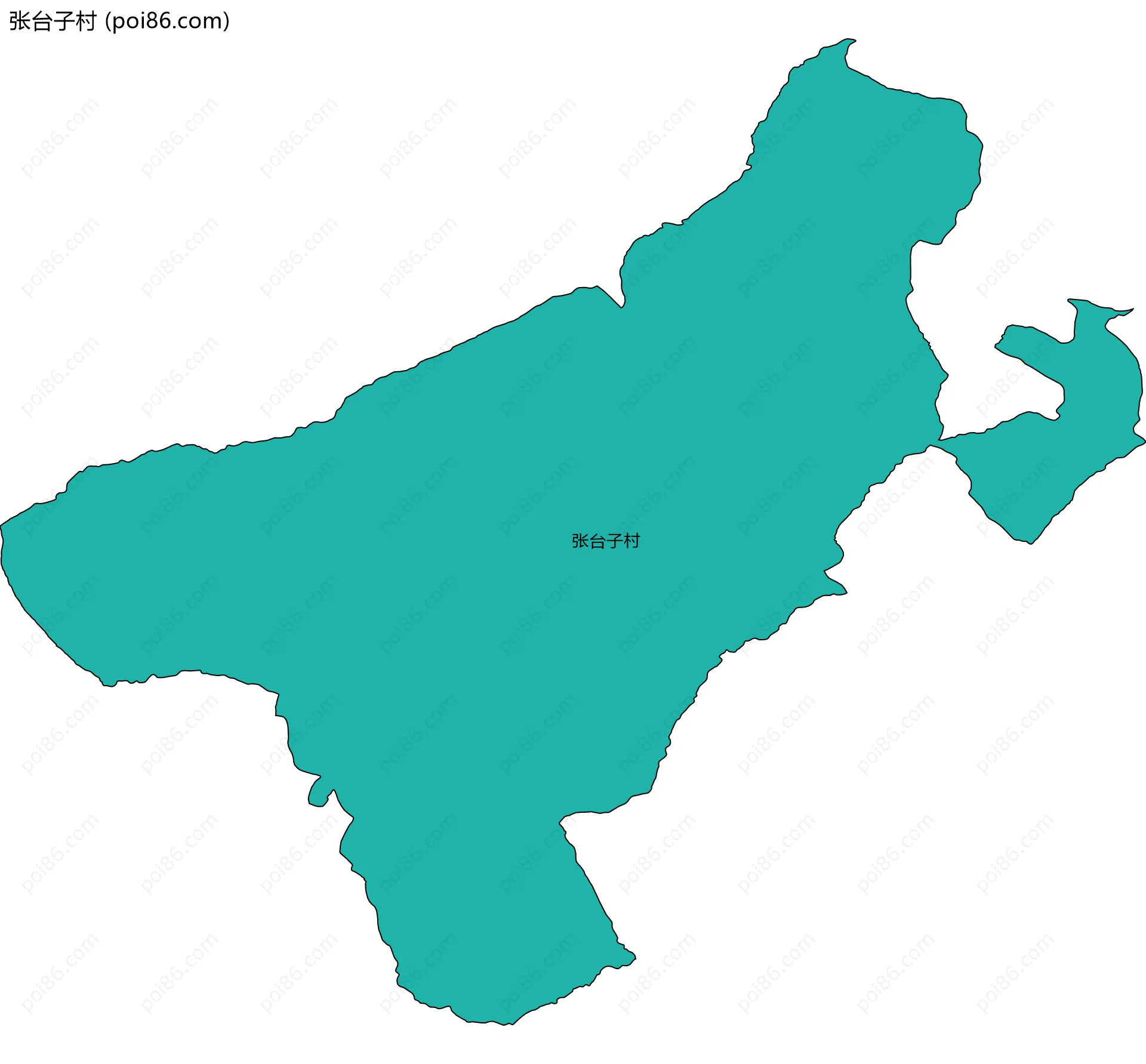 张台子村边界地图