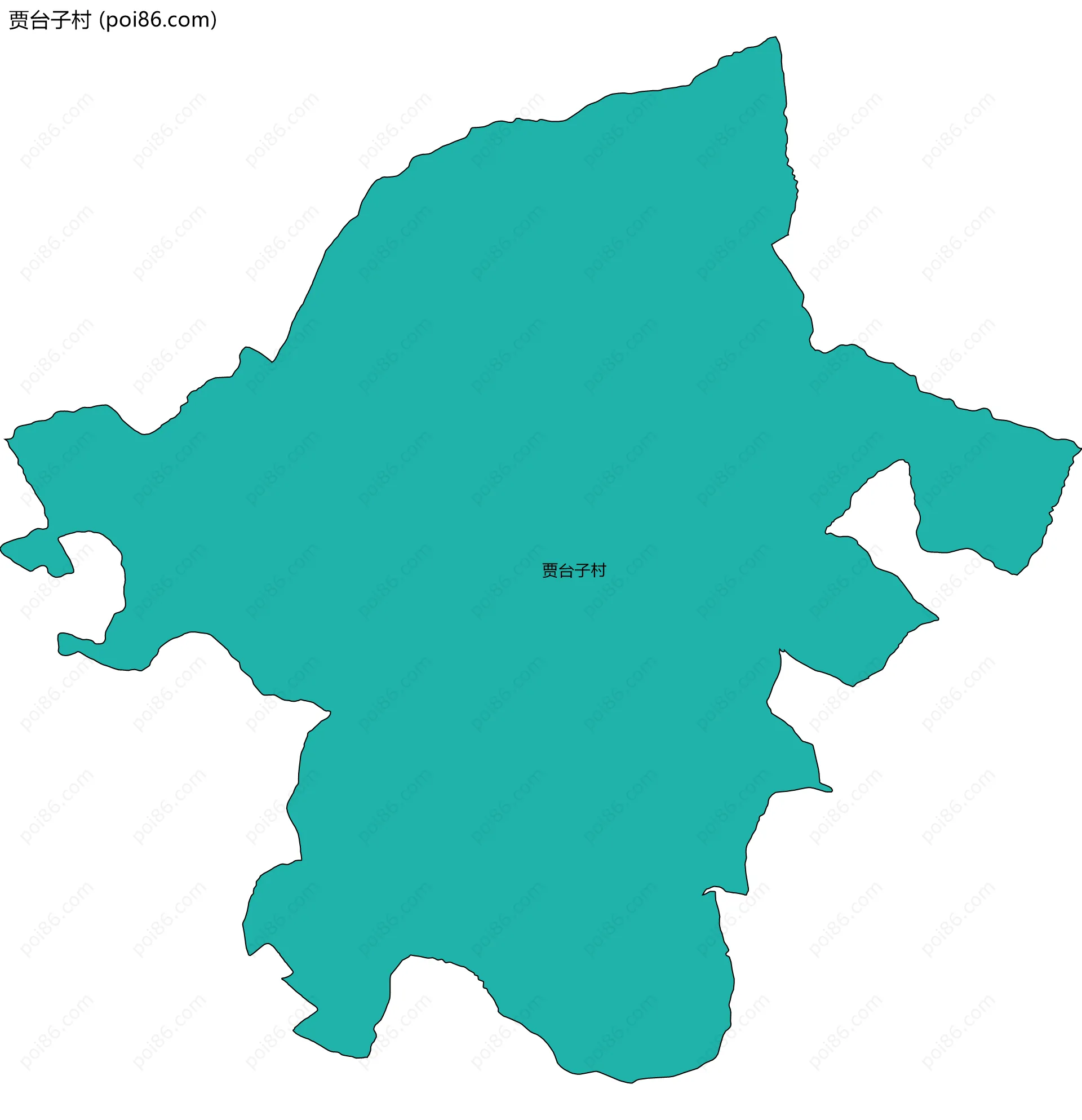 贾台子村边界地图