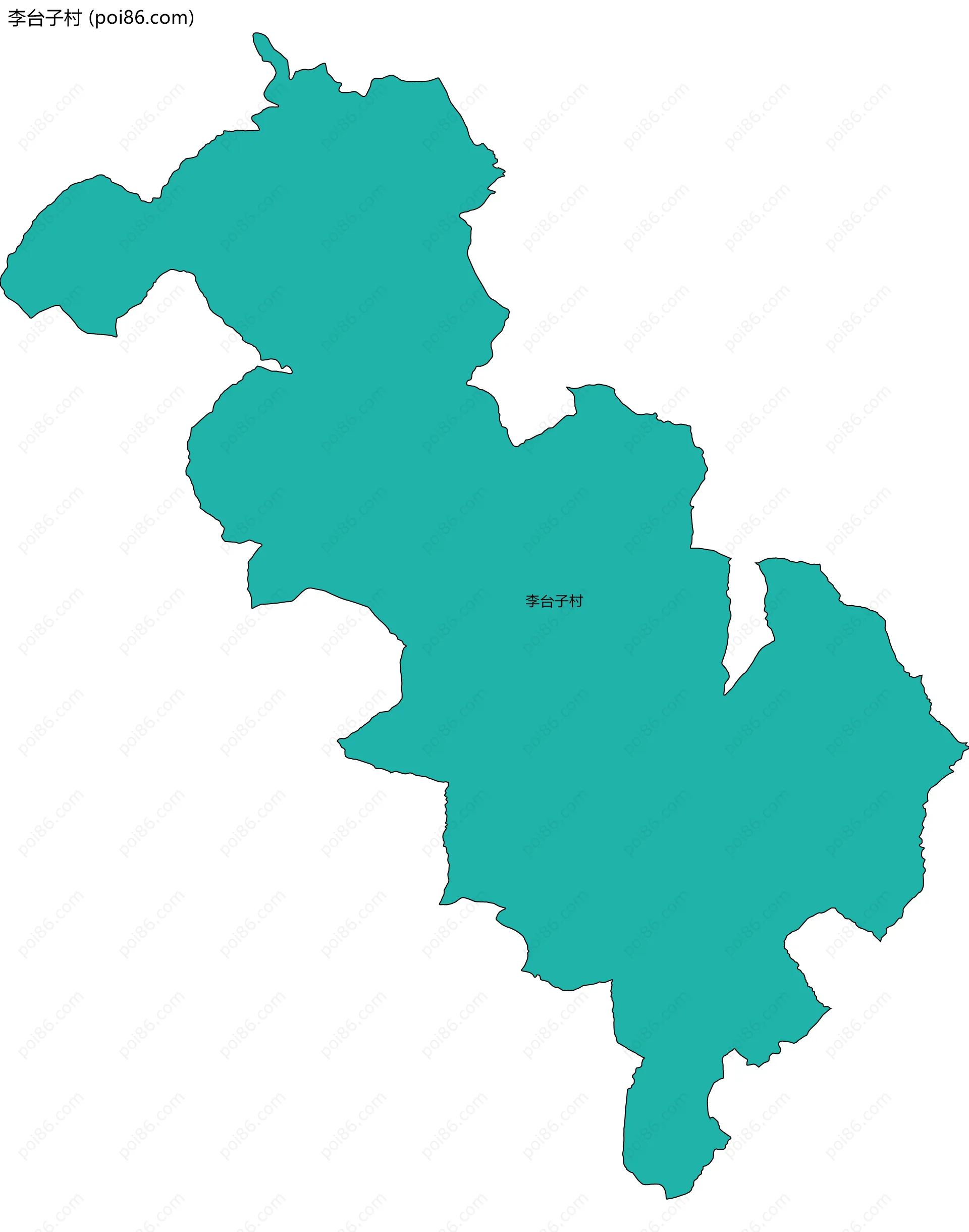 李台子村边界地图