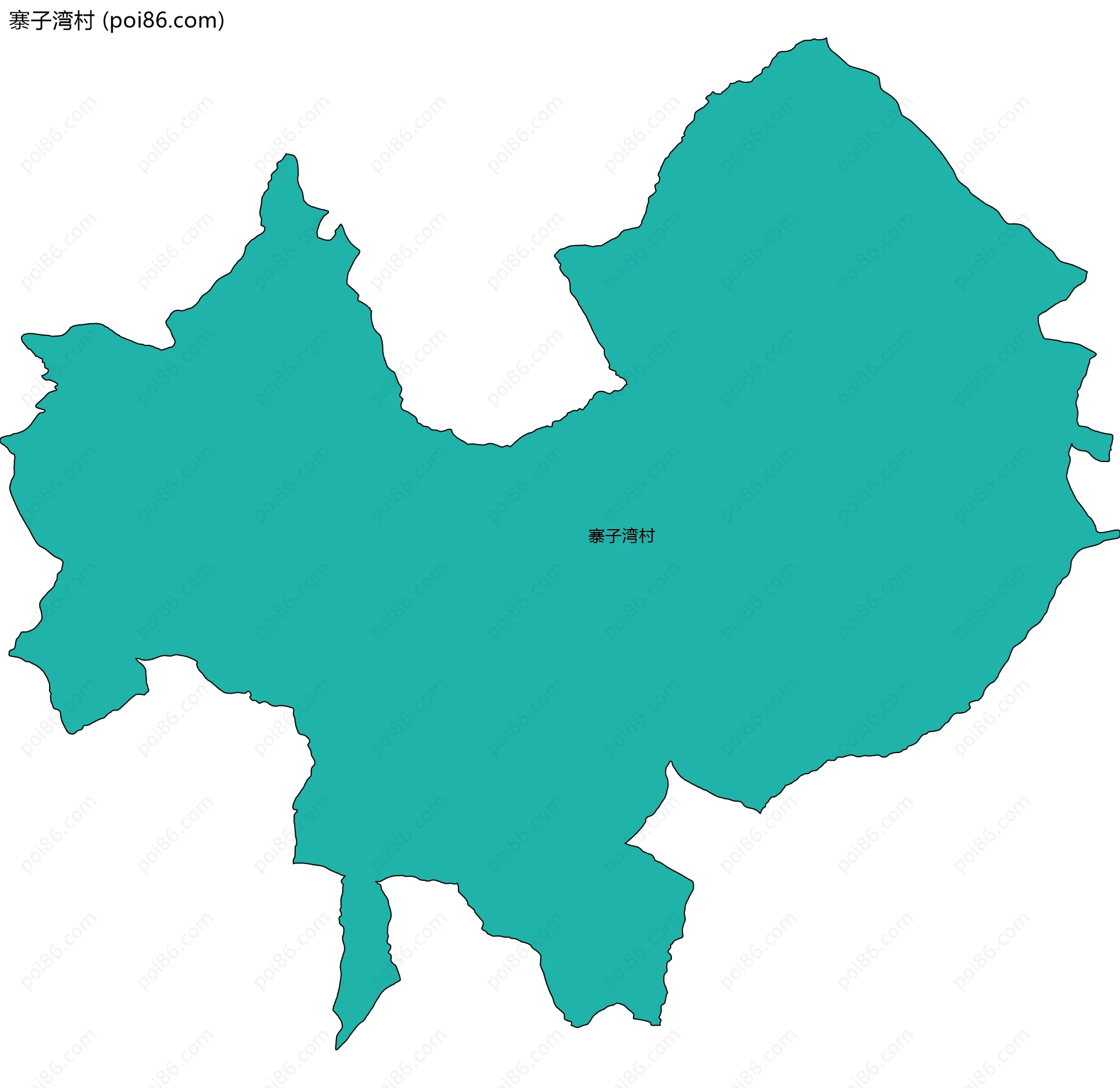 寨子湾村边界地图