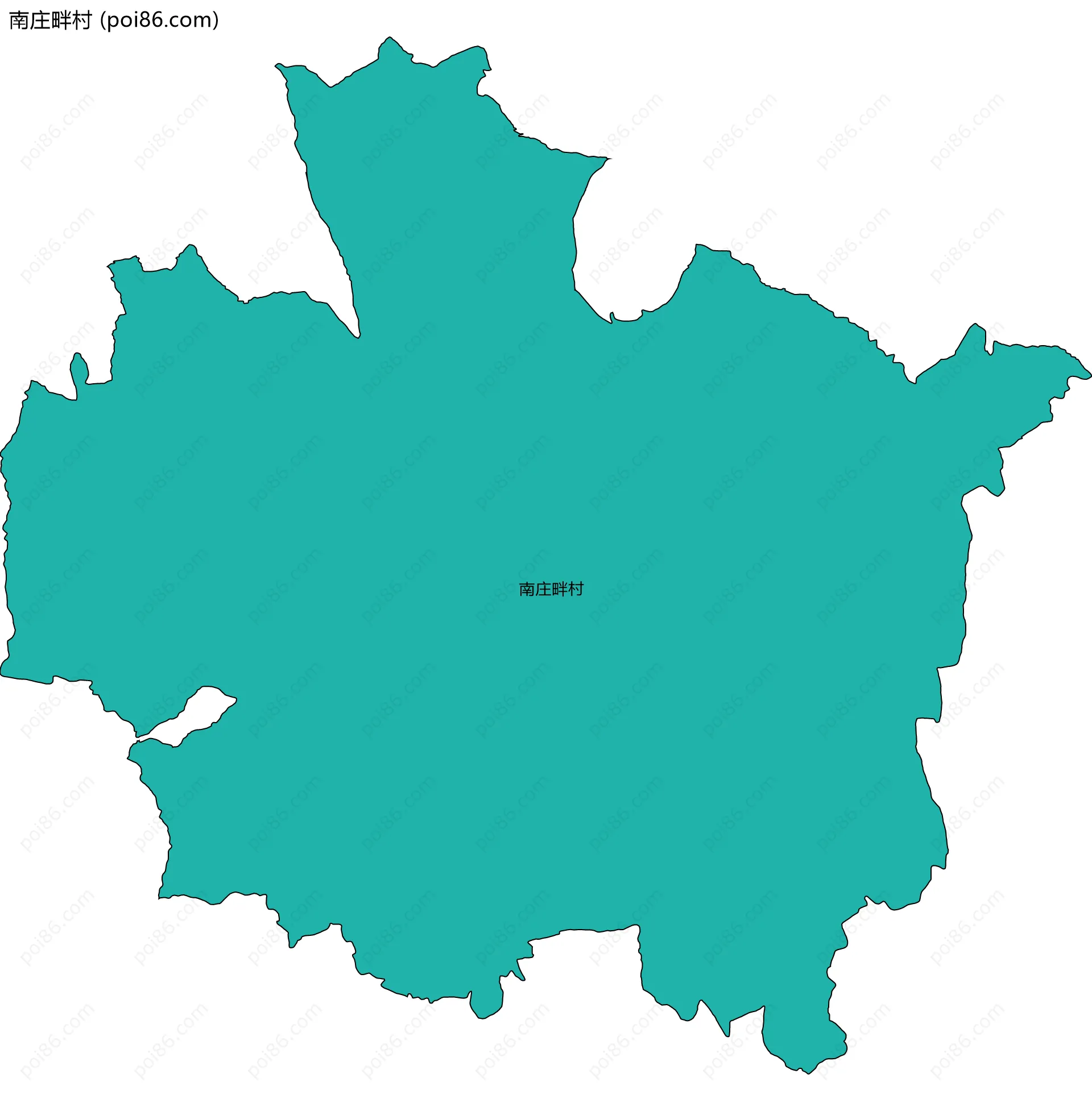 南庄畔村边界地图