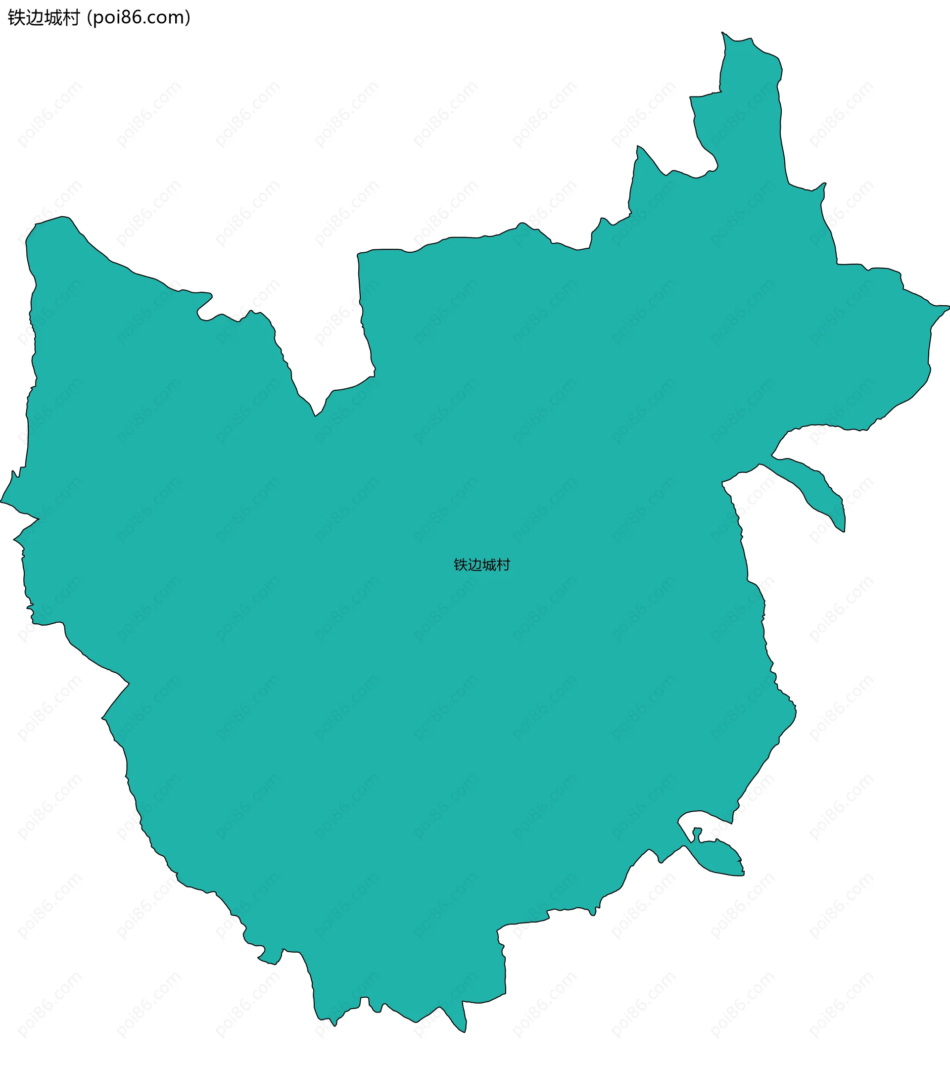 铁边城村边界地图