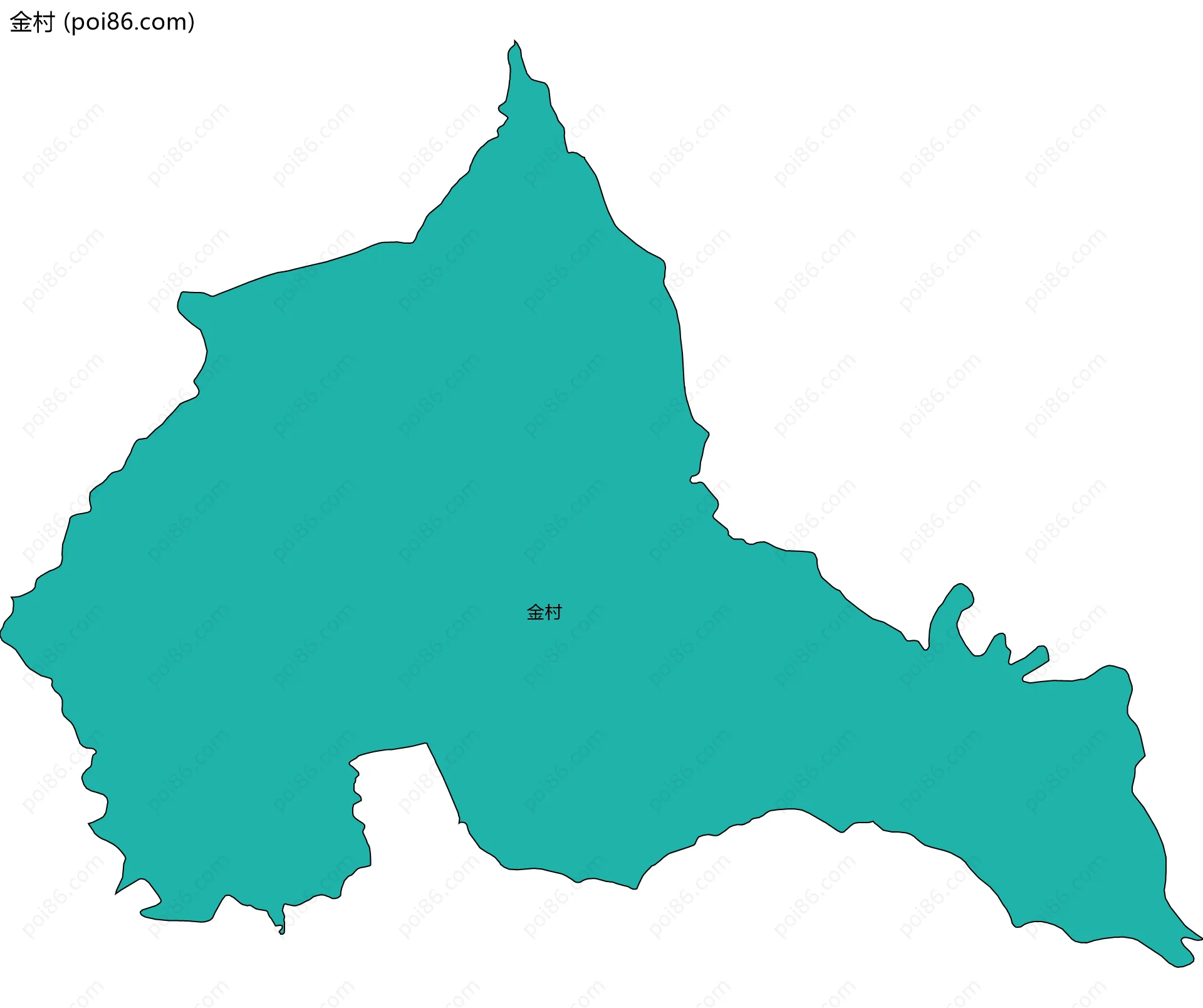 金村边界地图