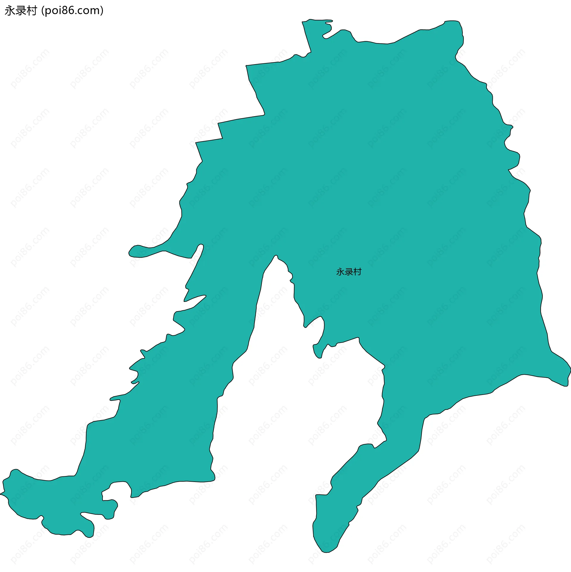 永录村边界地图