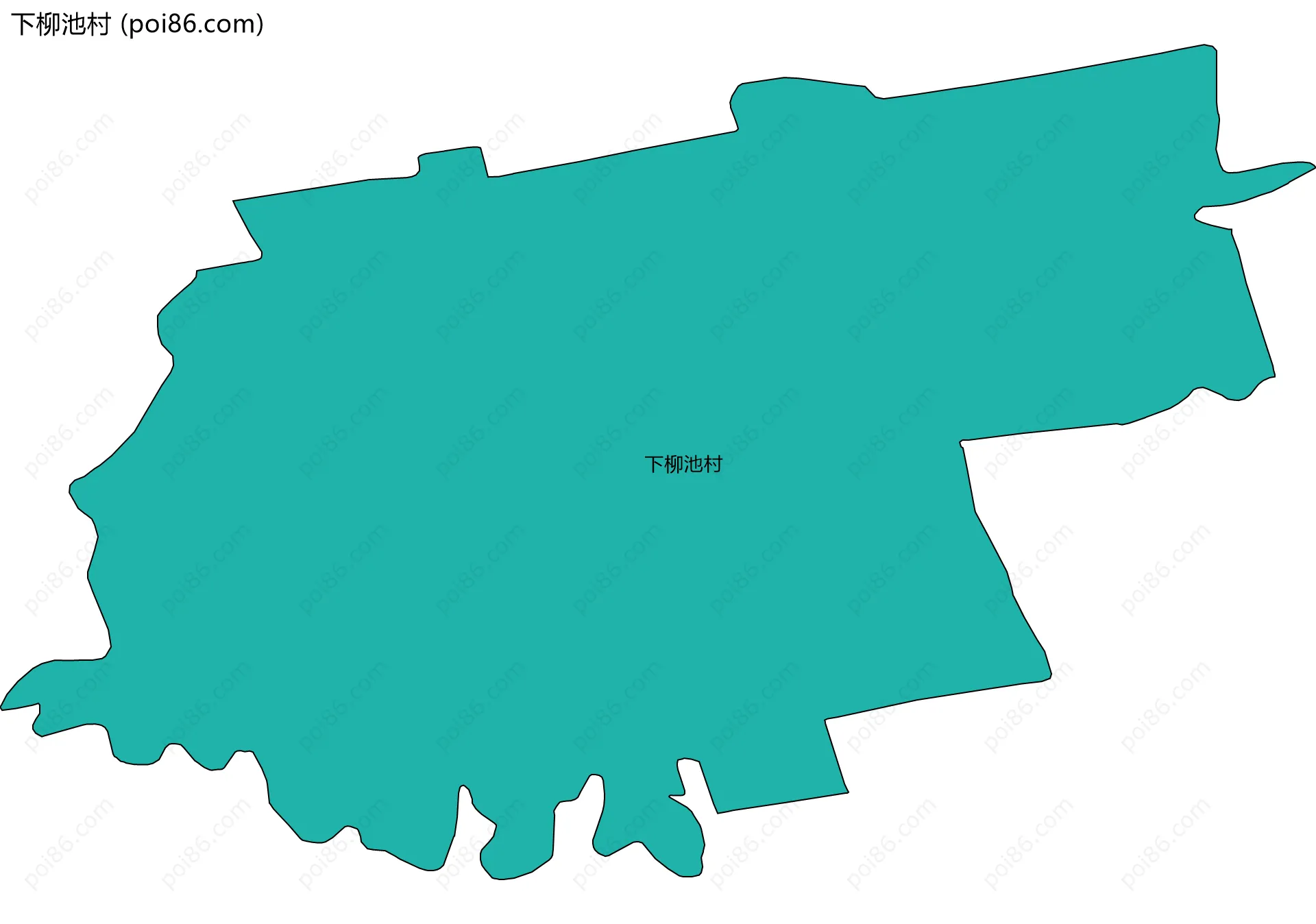 下柳池村边界地图