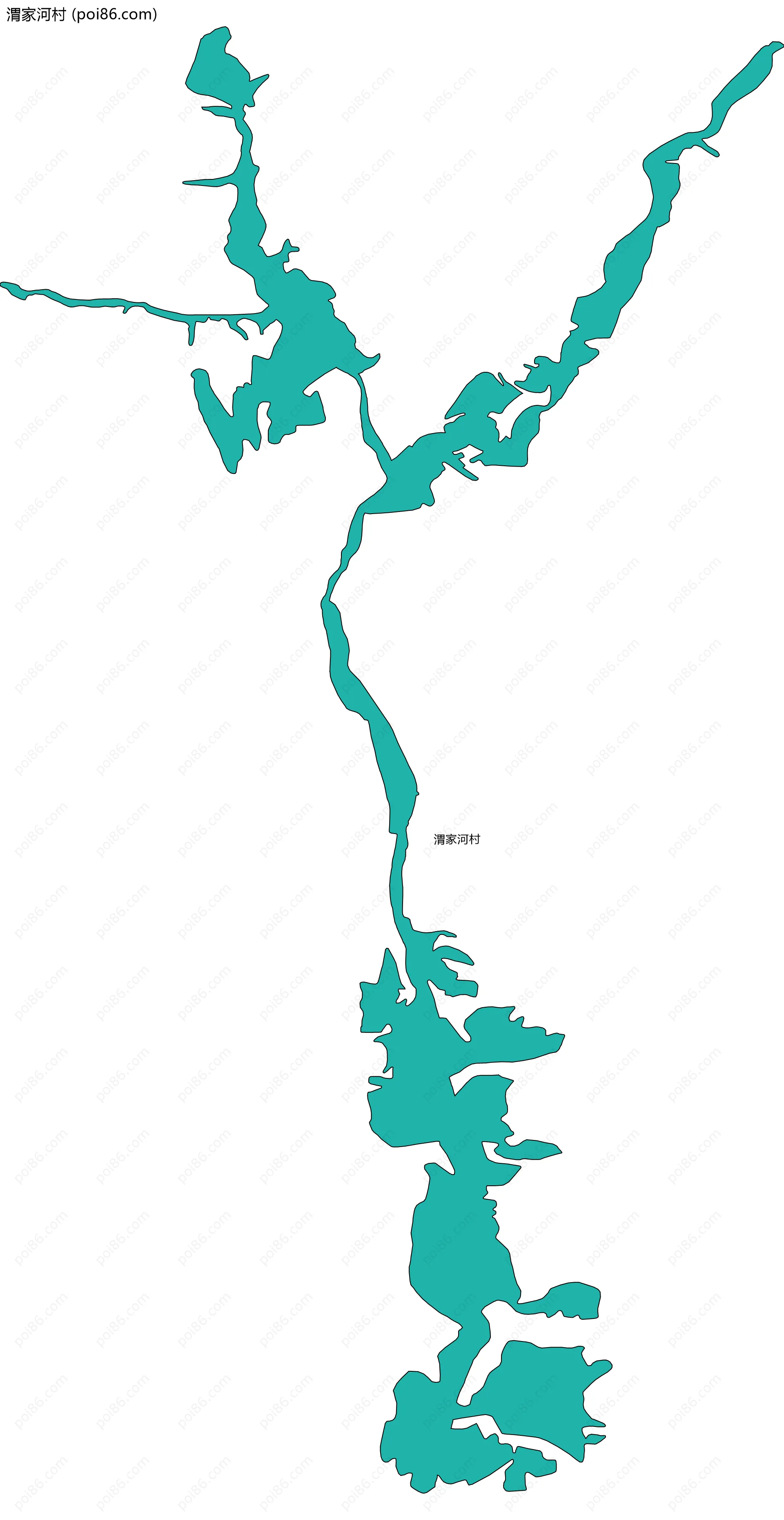 渭家河村边界地图