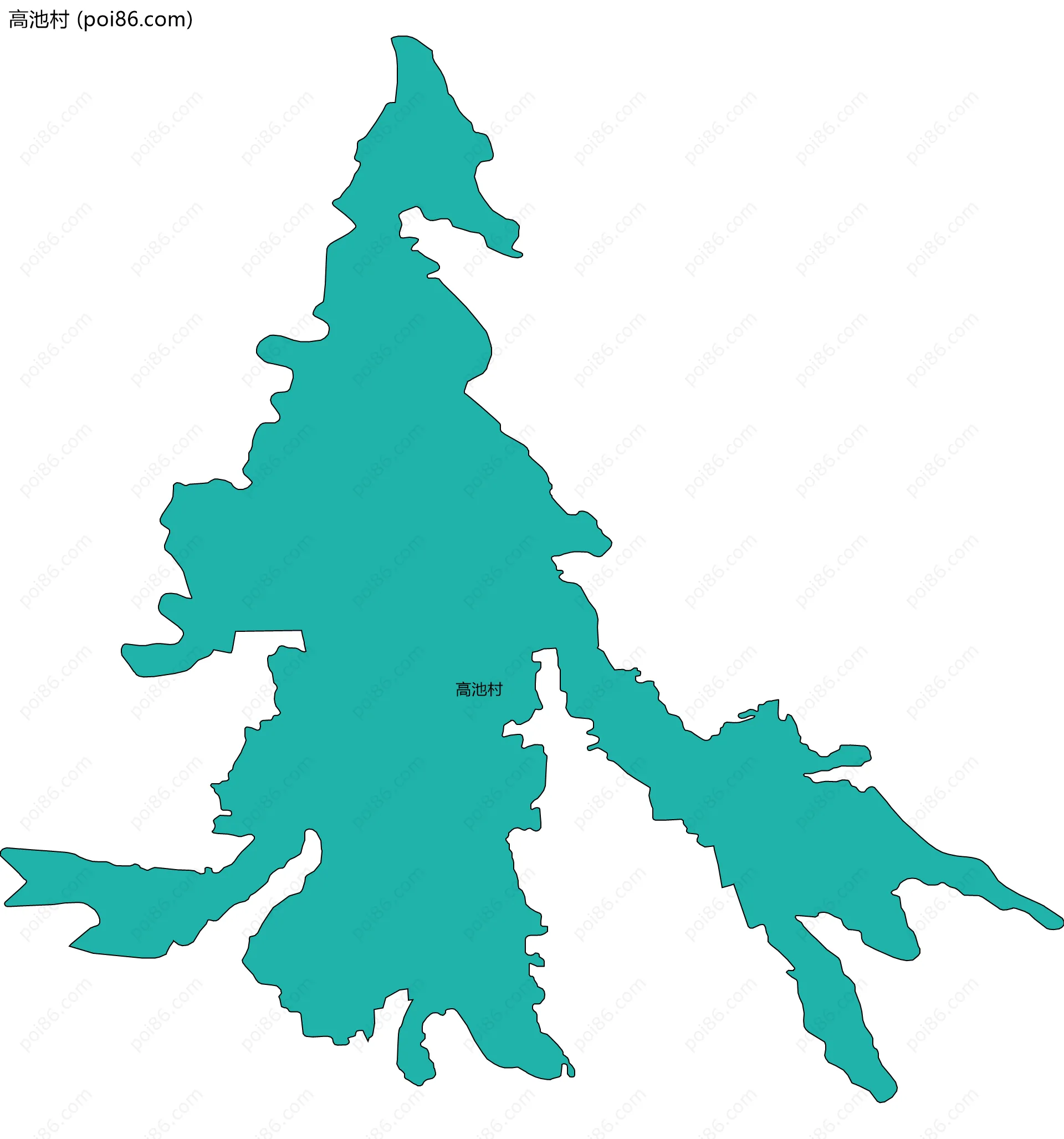 高池村边界地图