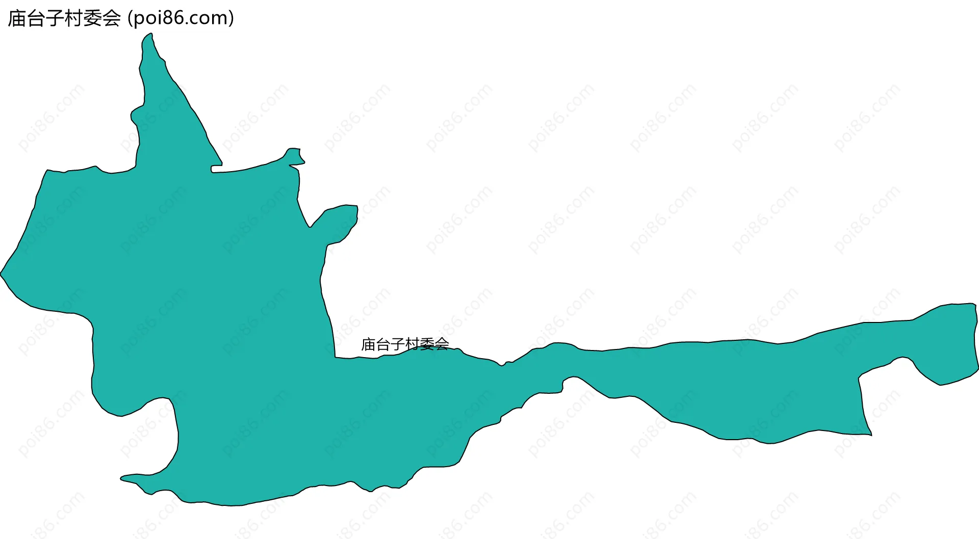 庙台子村委会边界地图