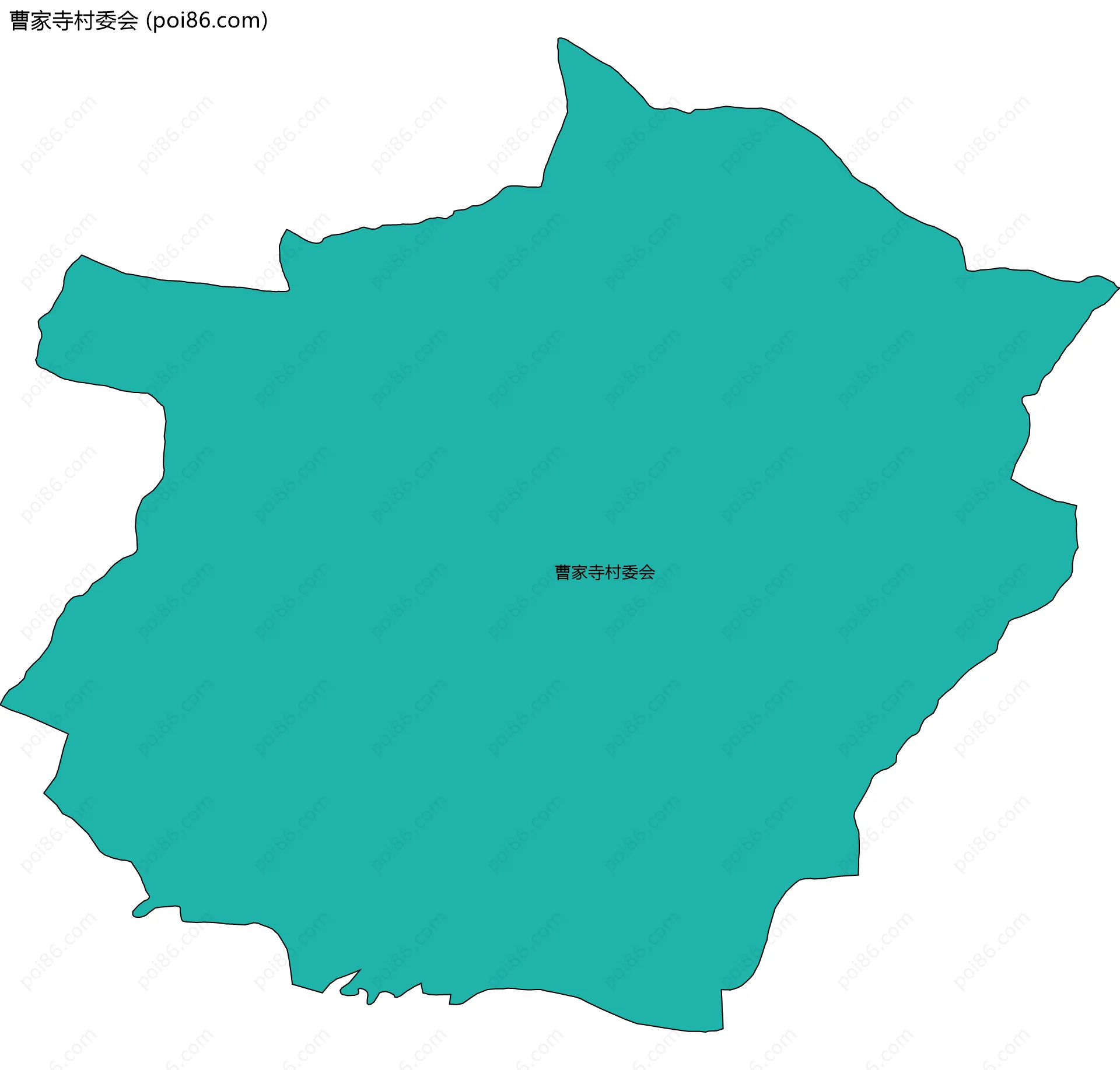 曹家寺村委会边界地图